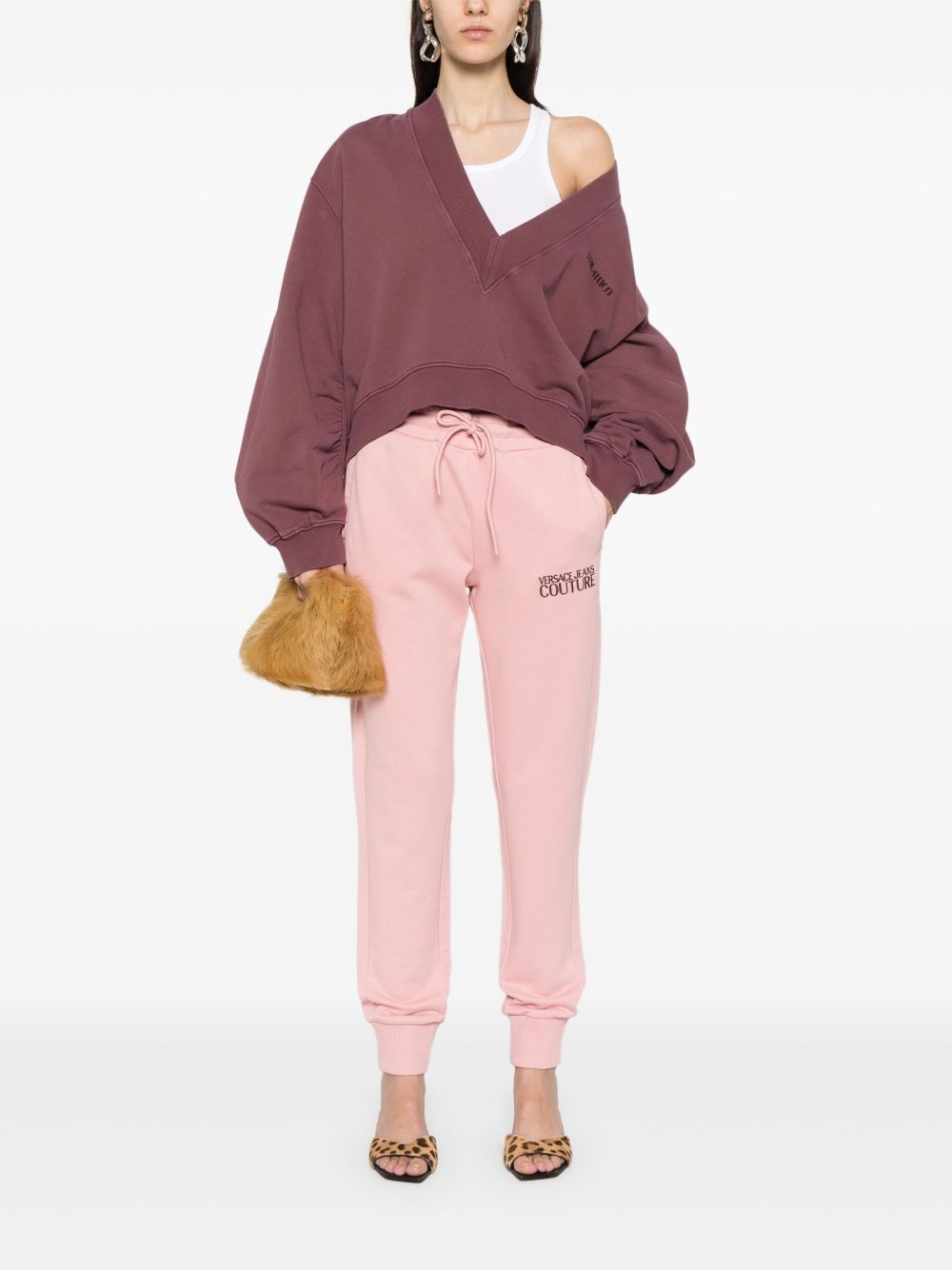 logo-embroidered track pants - 2