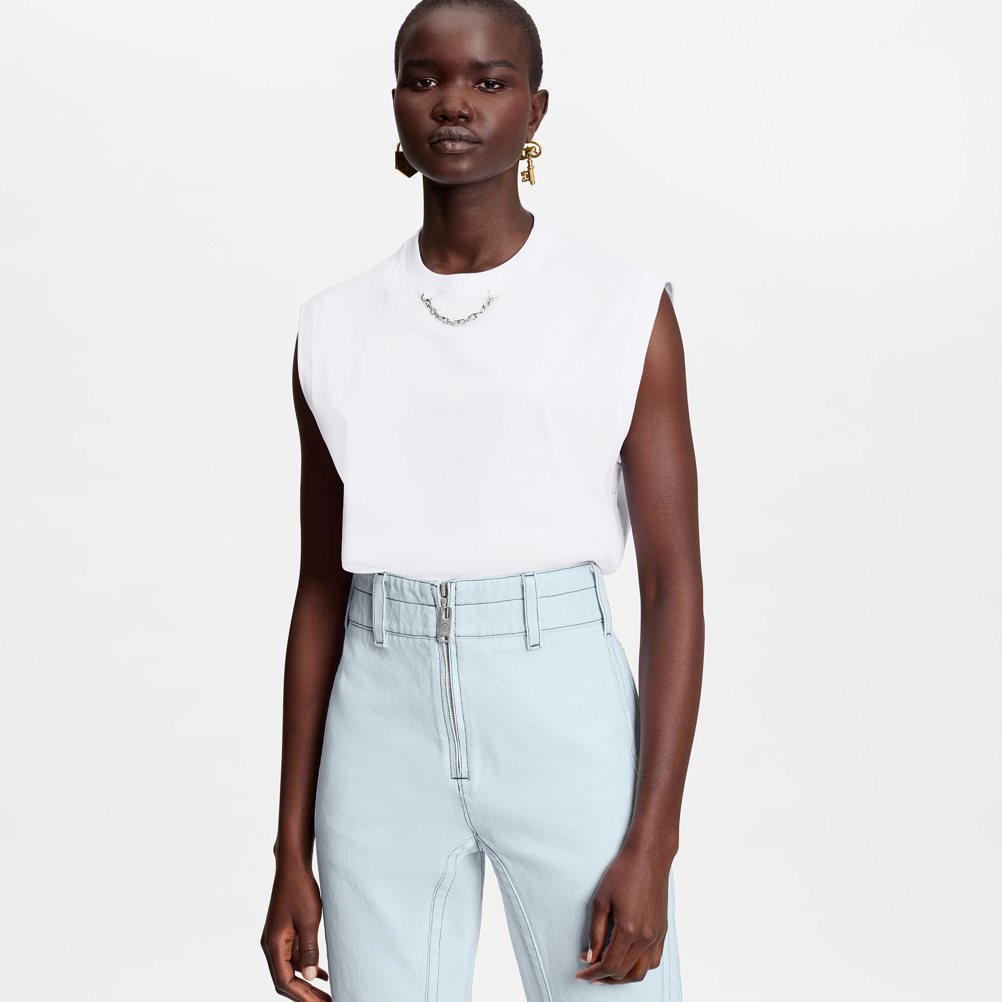 Structured Washed Denim Jeans - 3