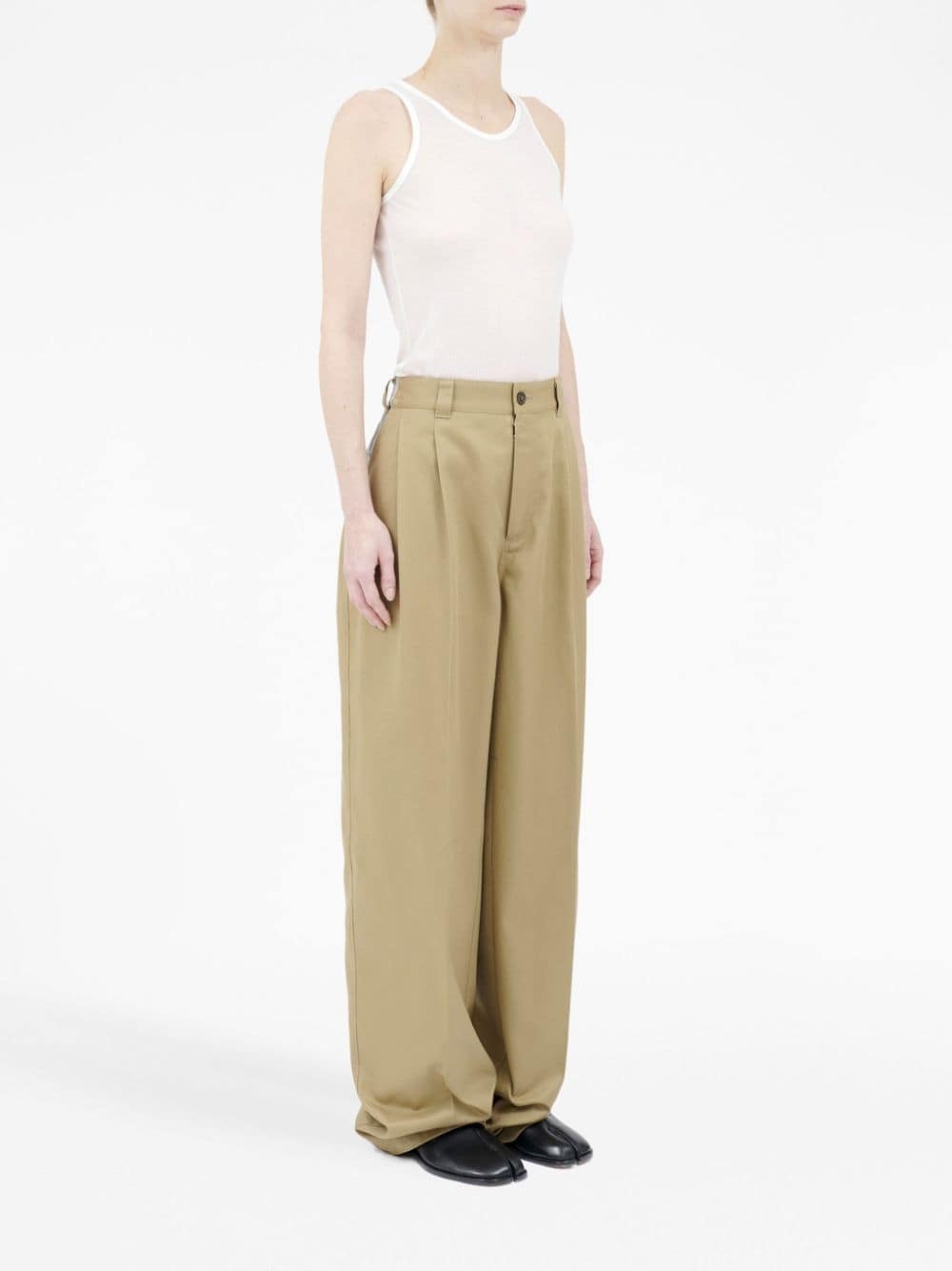 x Pendleton checked-yoke wide-leg trousers - 3