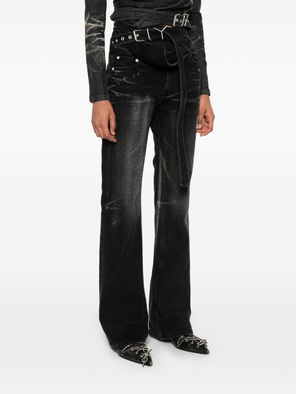 wrap belt jeans - 3