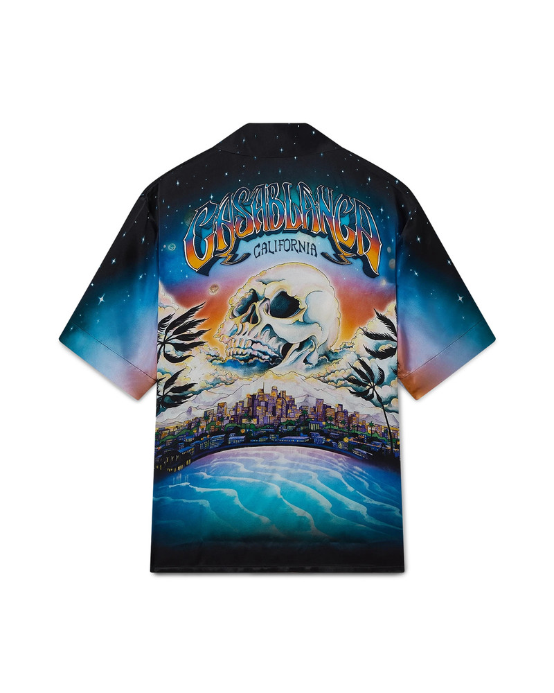 CASABLANCA La Prémonition Short Sleeve Silk Shirt outlook