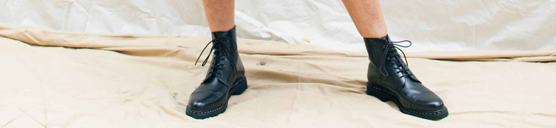 Clamart Black Silk - Rubber Sole 7