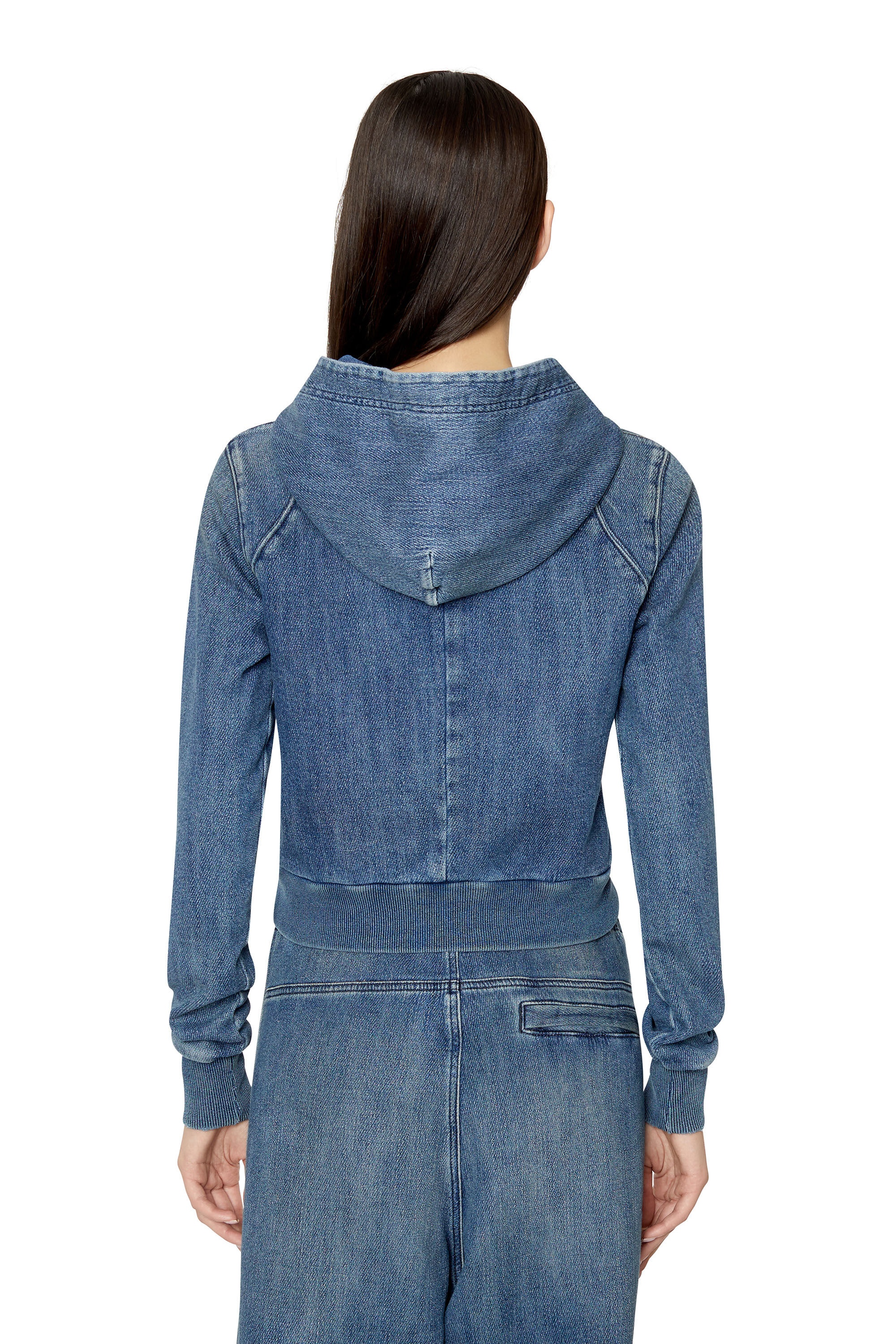 D-ANGY TRACK DENIM HOODIE - 4