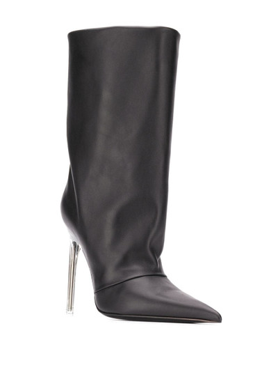 VERSACE mid-calf stiletto boots outlook