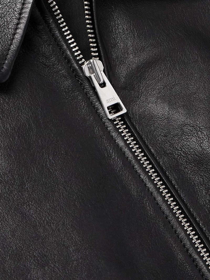 Leather Bomber Jacket 4
