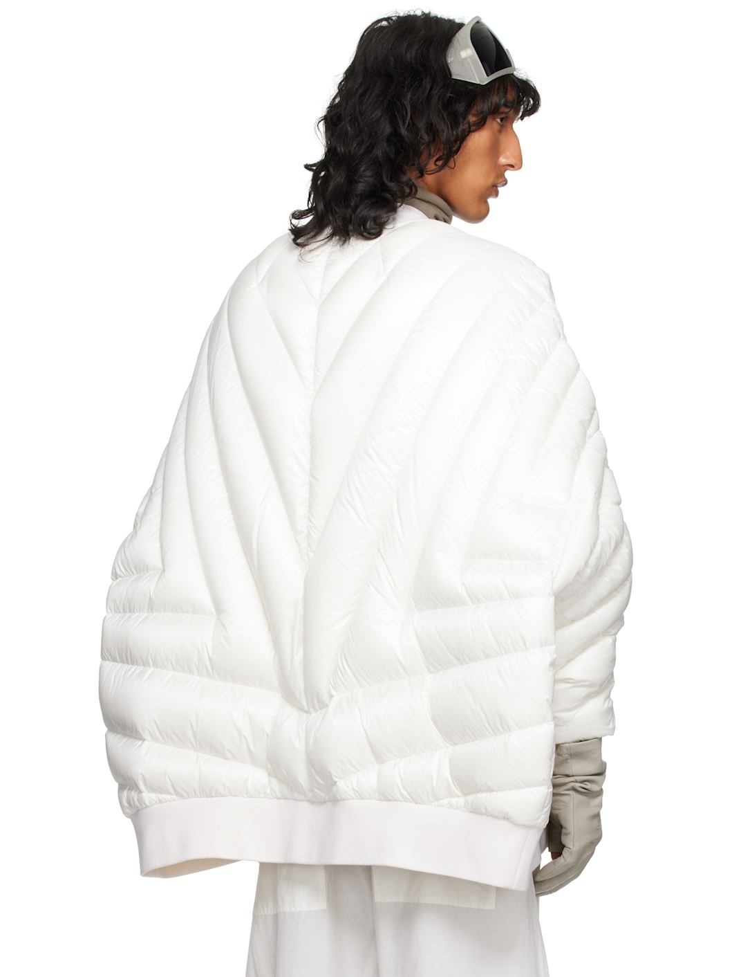 Moncler + Rick Owens Off-White Radiance Peter Bomber Jacket - 3