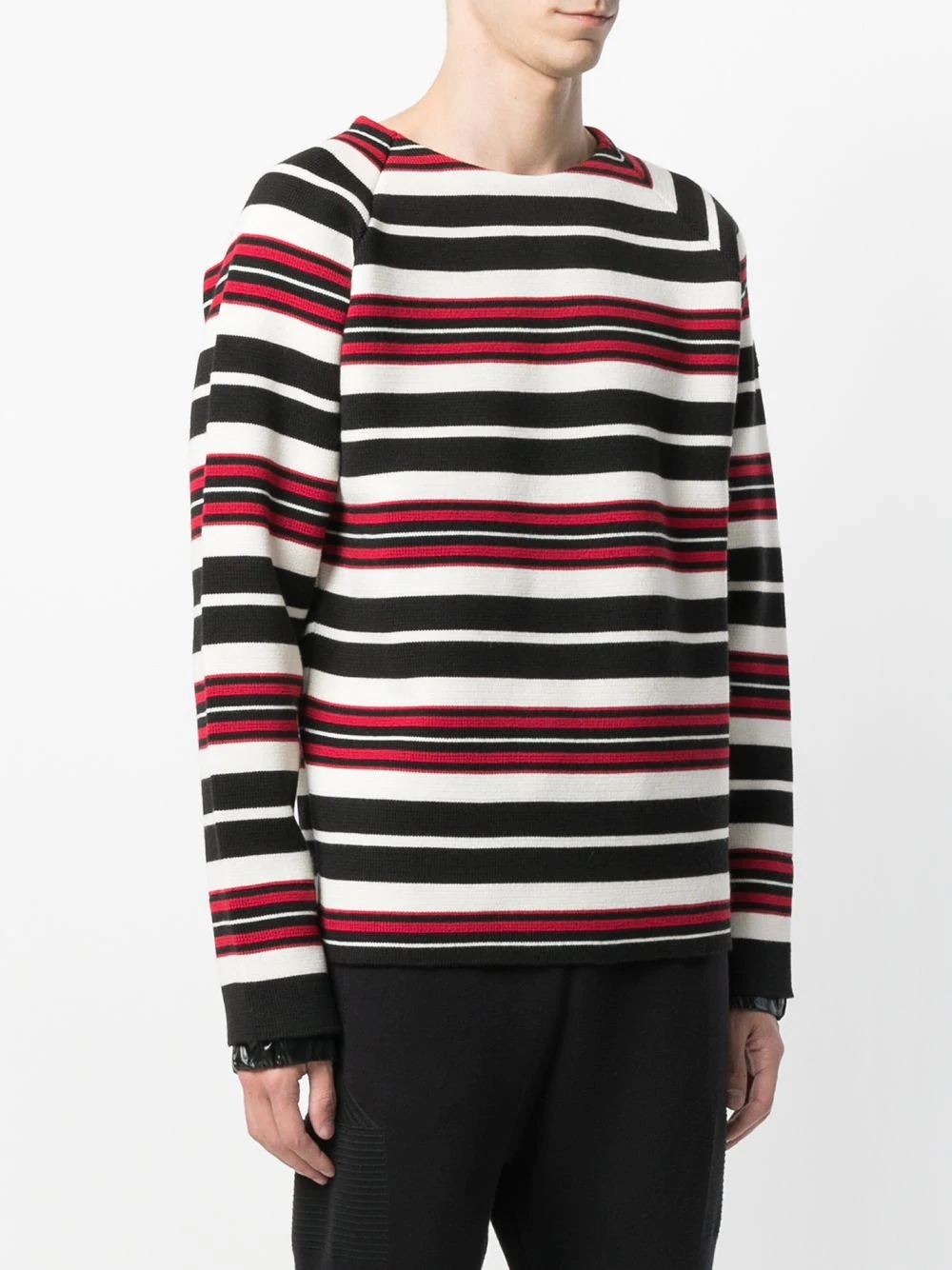 contrast stripe sweater - 3