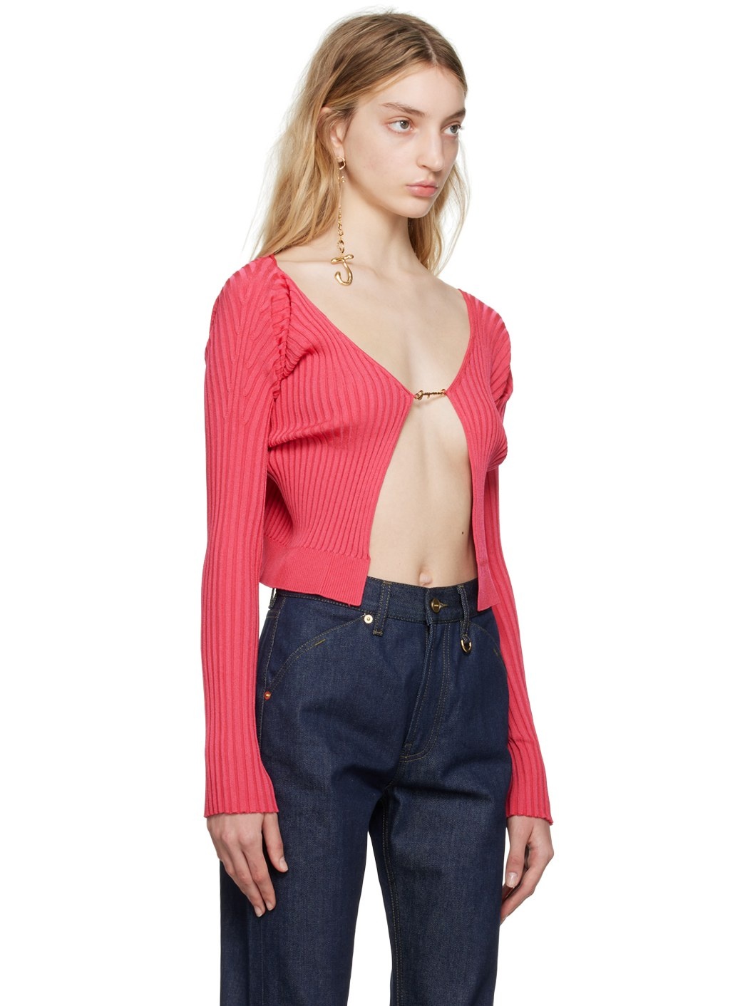 Pink Le Raphia 'La Maille Pralù' Cardigan - 2