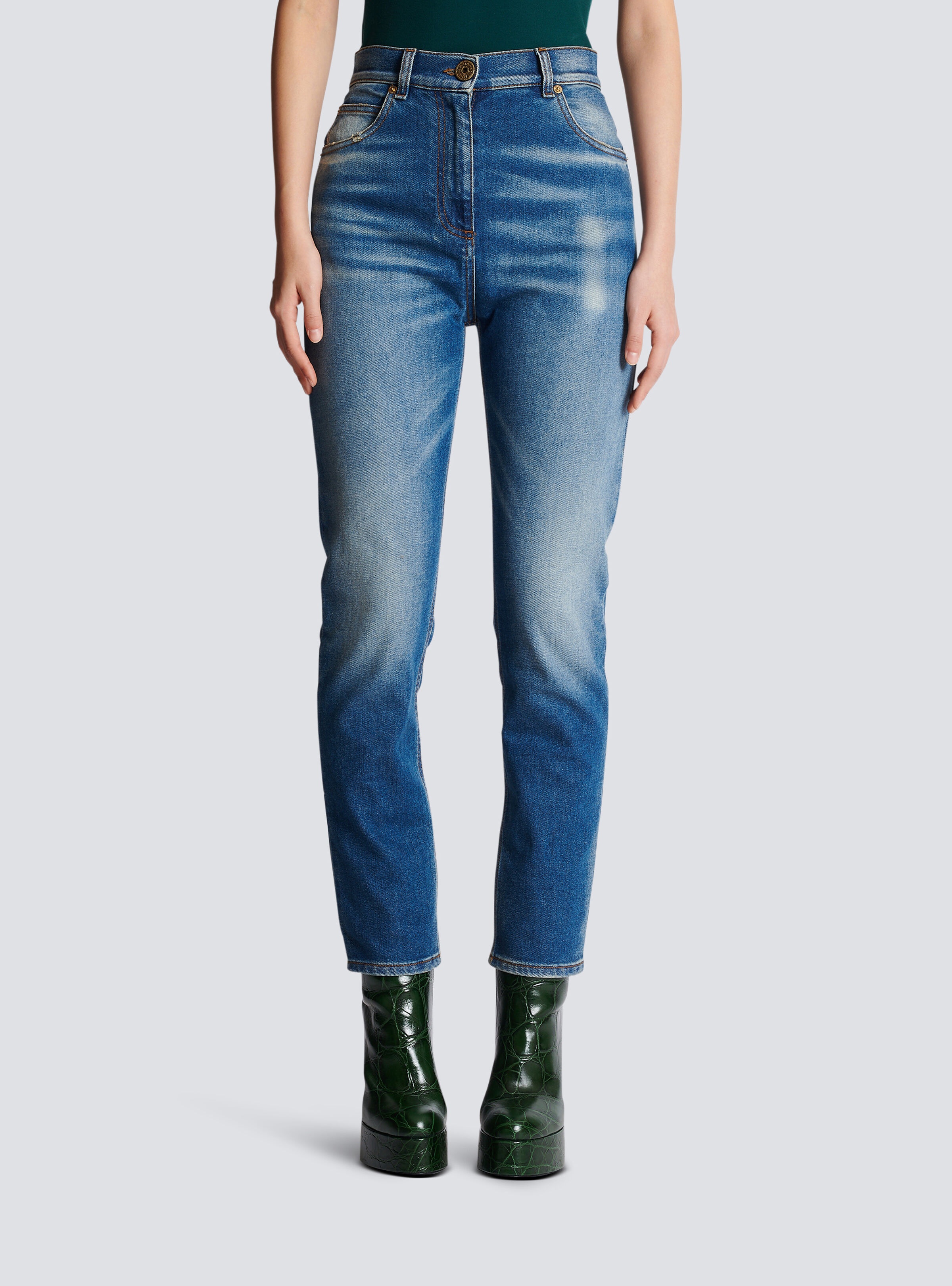Slim-fit denim jeans - 5