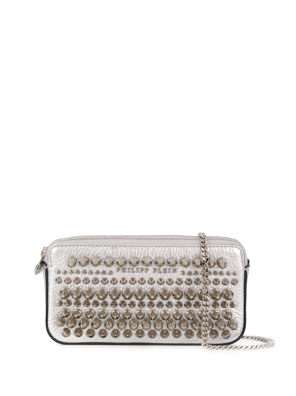 stud-embellished mini shoulder bag - 1