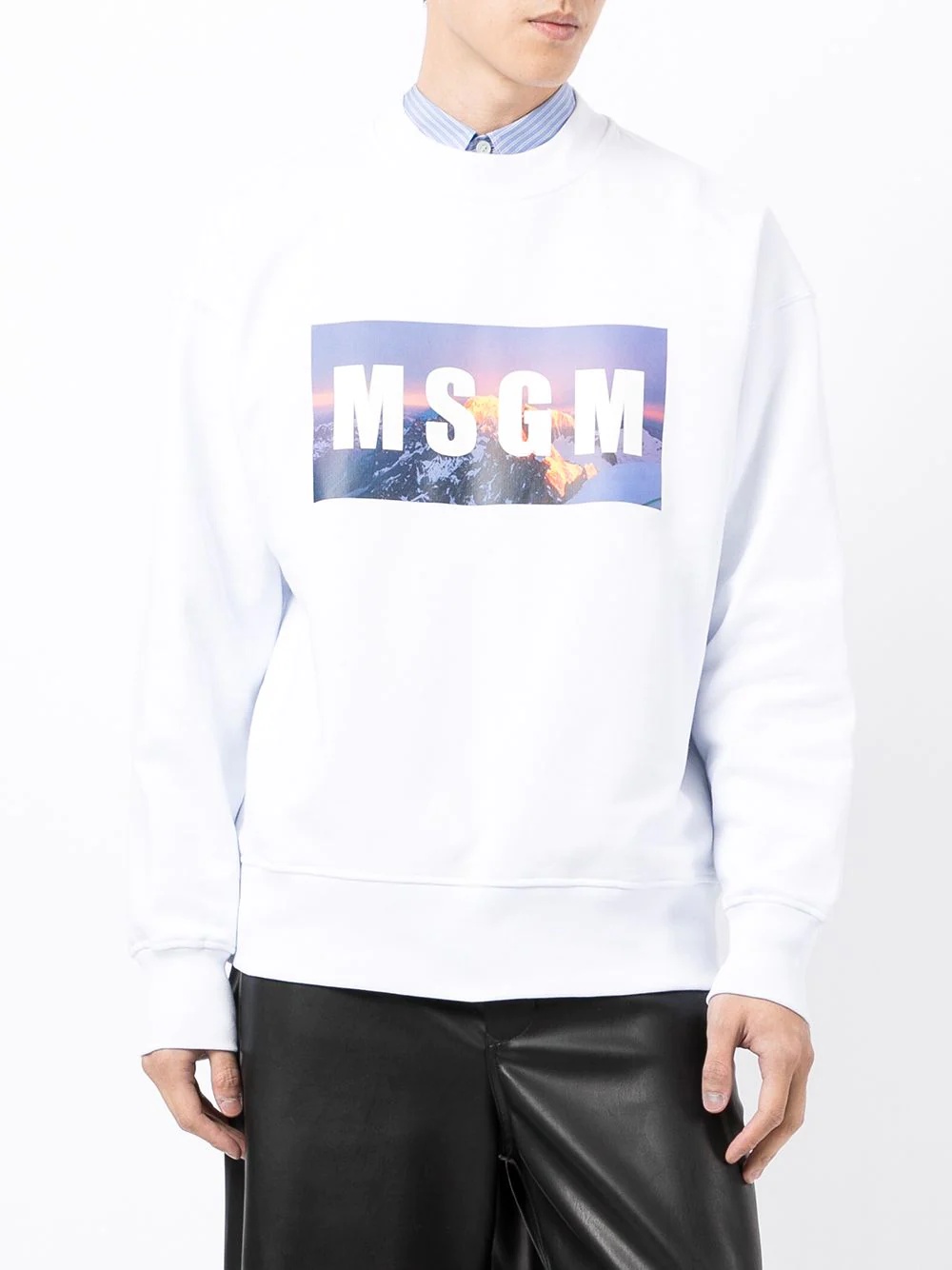 logo print sweatshirt - 3