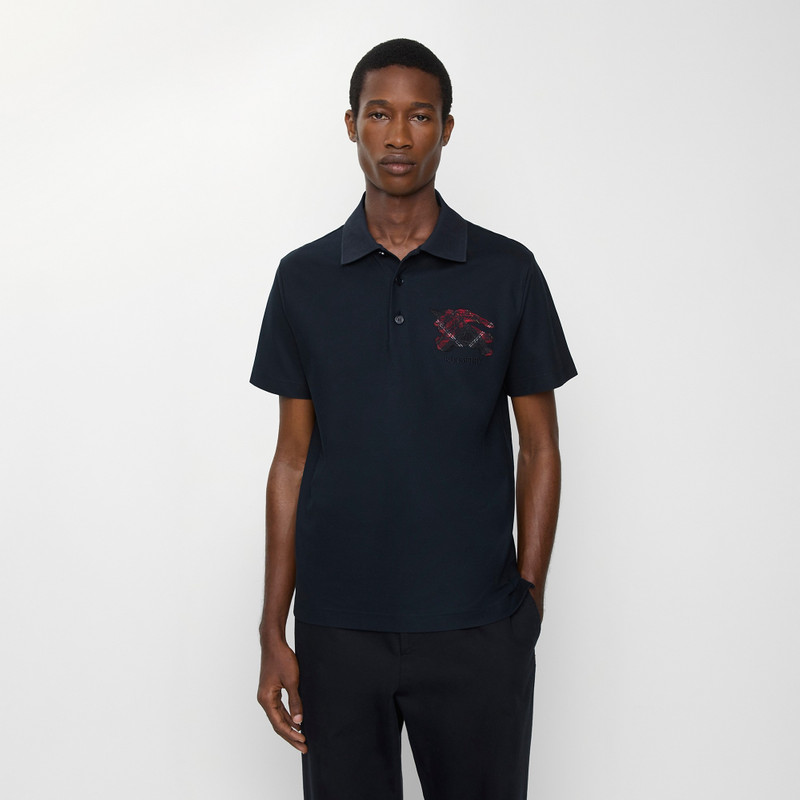 Burberry EKD Check Cotton Polo Shirt outlook