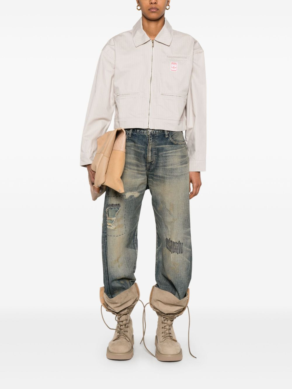 AOP cropped jacket - 2