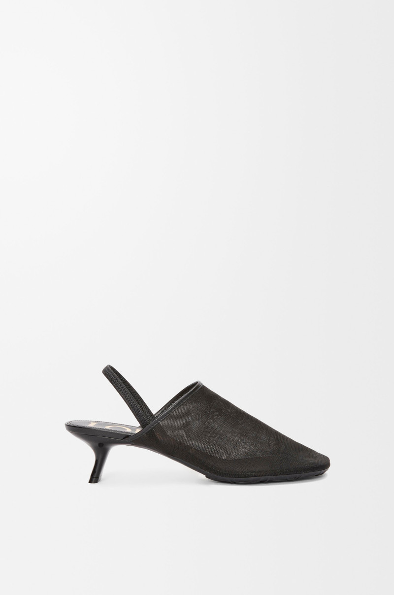 Petal slingback heel sandal in mesh 1