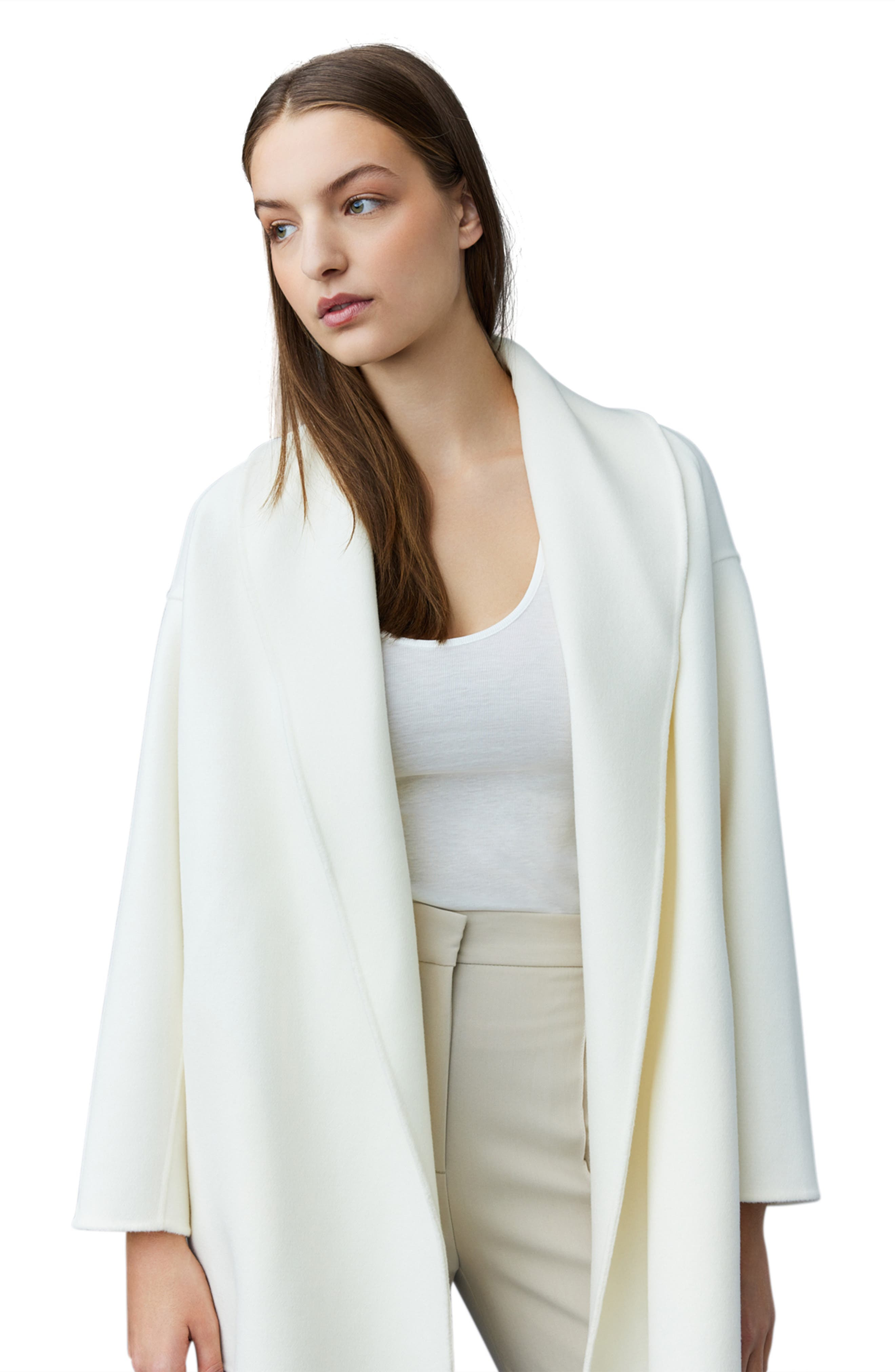 Mackage Tyra Wool Coat in Cream at Nordstrom - 4