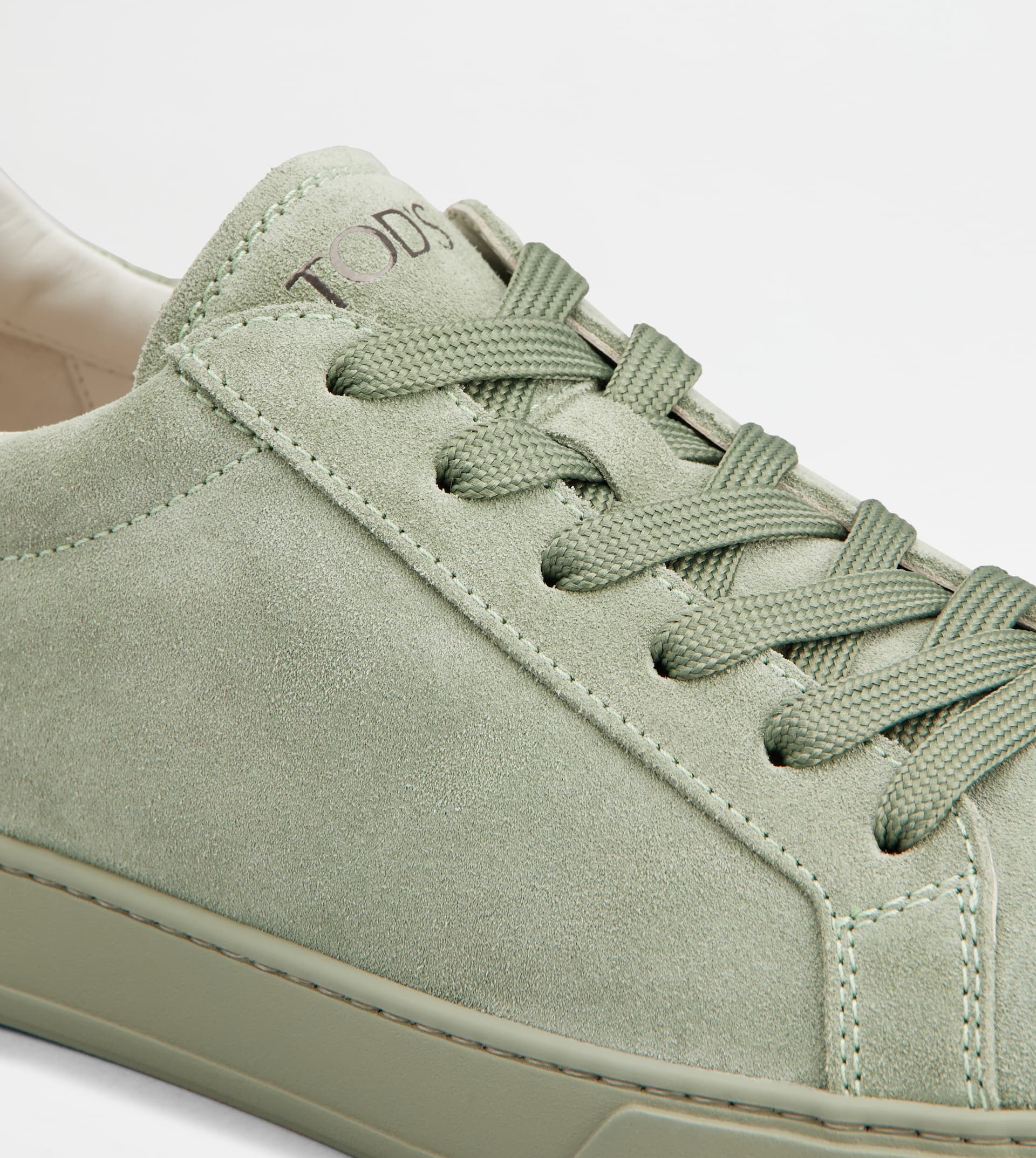 SNEAKERS IN SUEDE - GREEN - 5