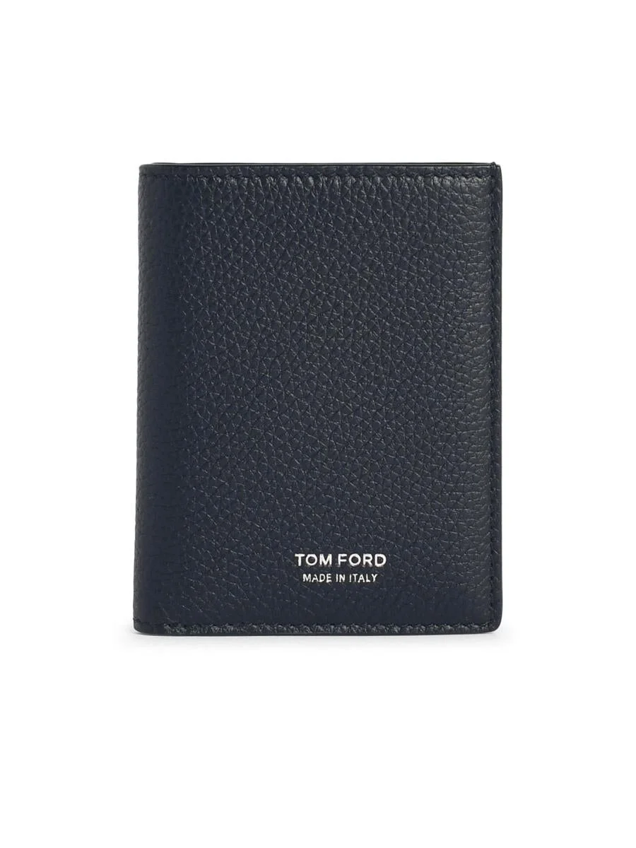 Tom Ford Black Leather Cardholder - 1