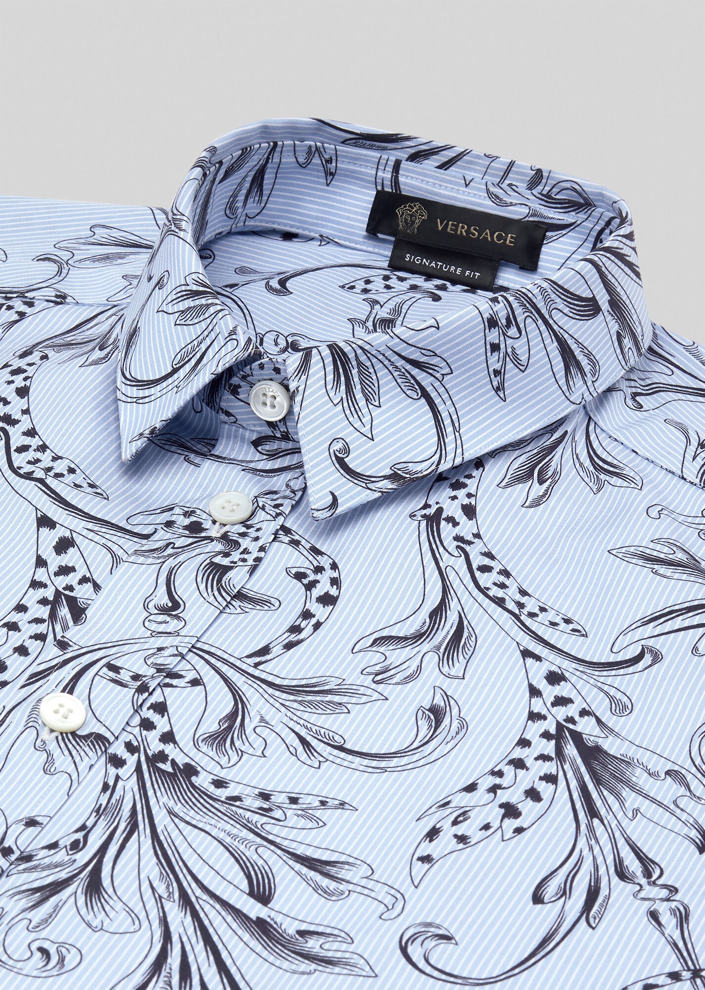 Acanthus Print Cotton Poplin Shirt - 5