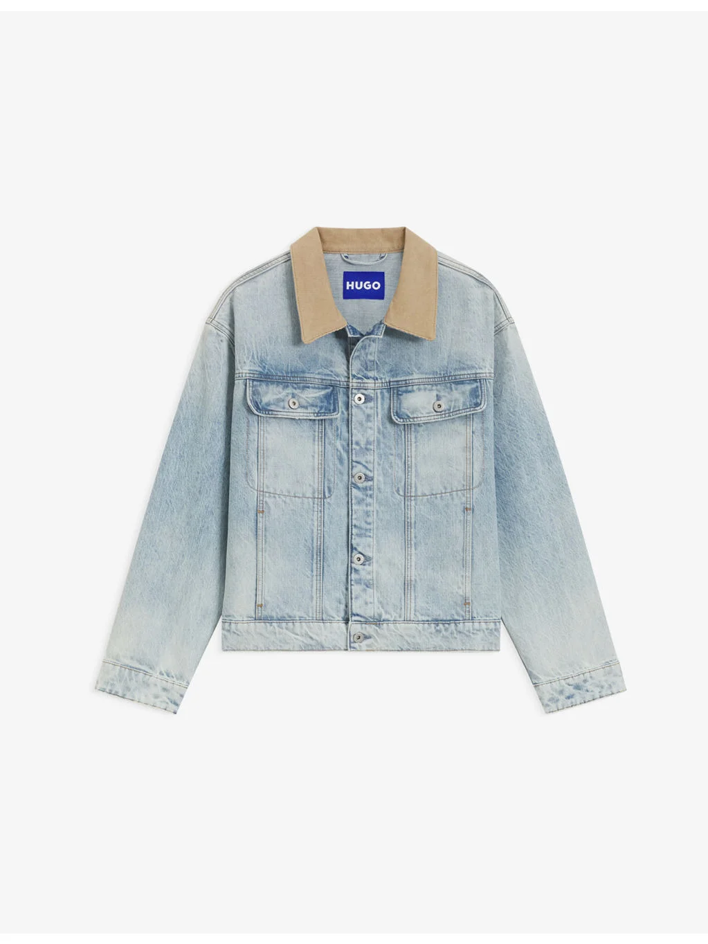 Faded-Wash Denim Jacket - 1