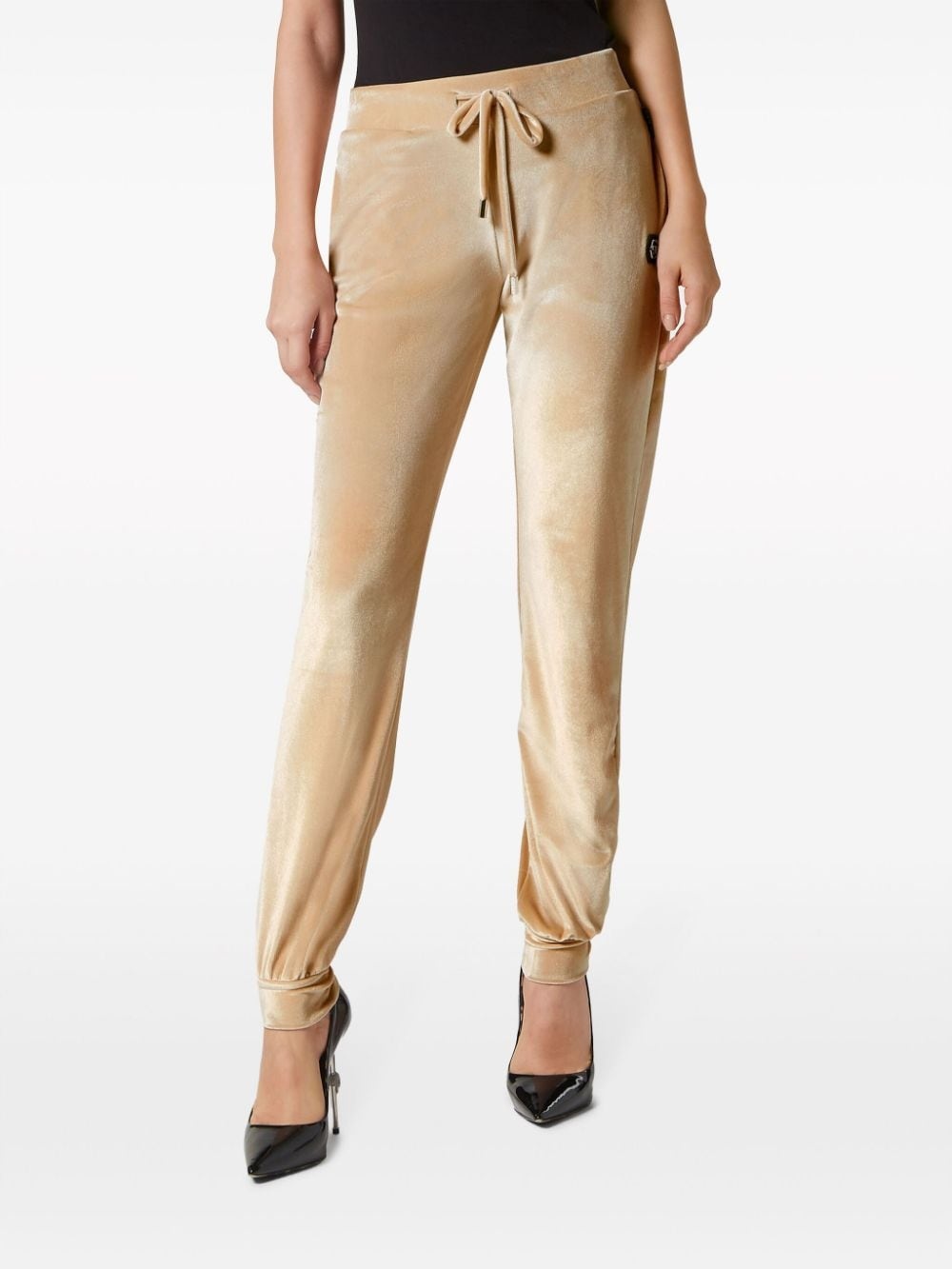Gothic Plein velour track pants - 3