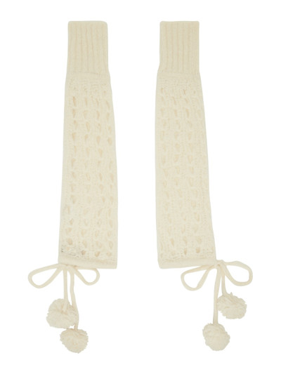 Vivienne Westwood Off-White Lacework Arm Warmers outlook