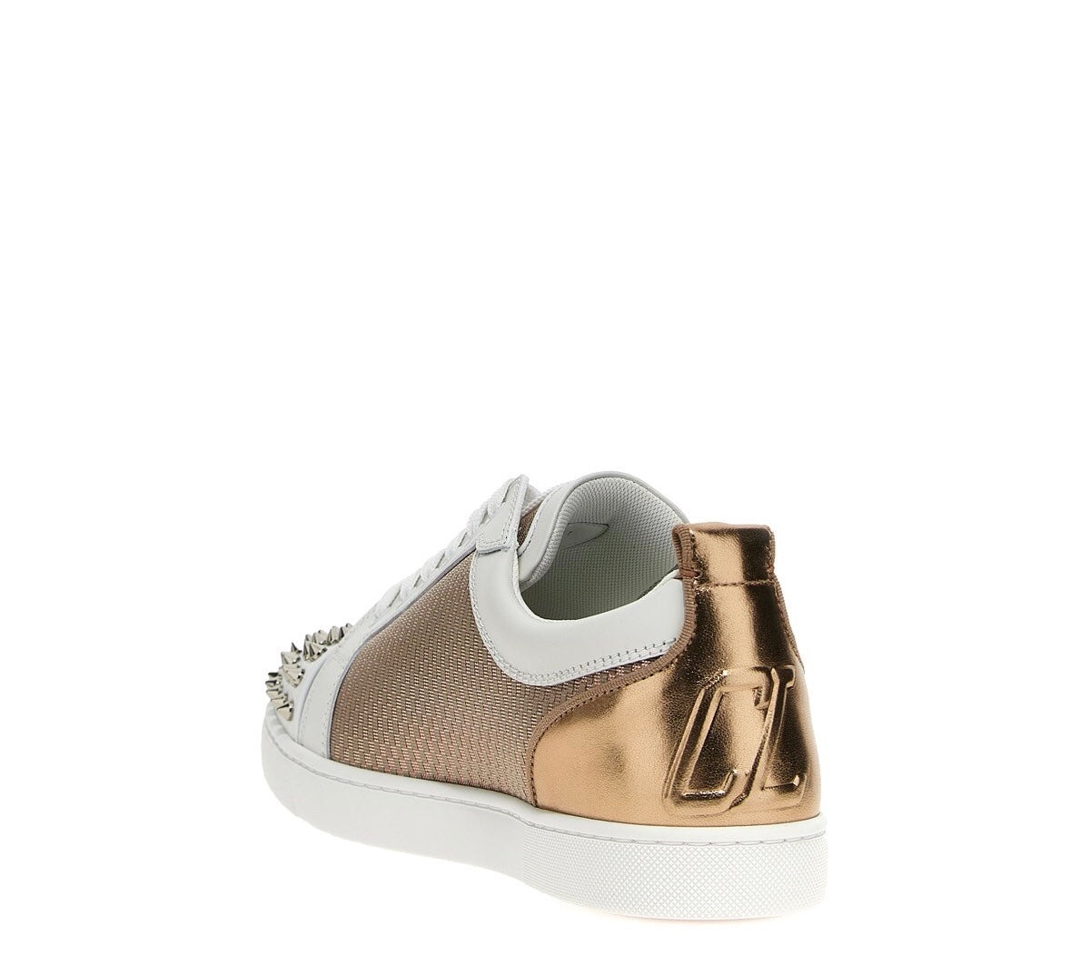 Christian Louboutin Varsijunior Spikes Duo Leather Sneaker - 2