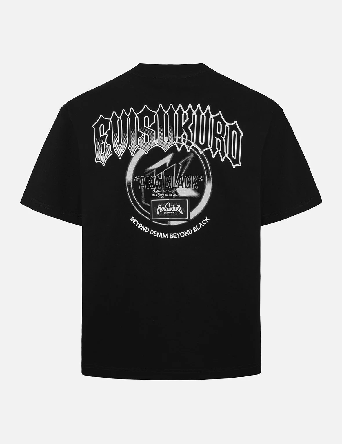 Metallic Logo and Slogan Print Regular Fit T-Shirt - 1