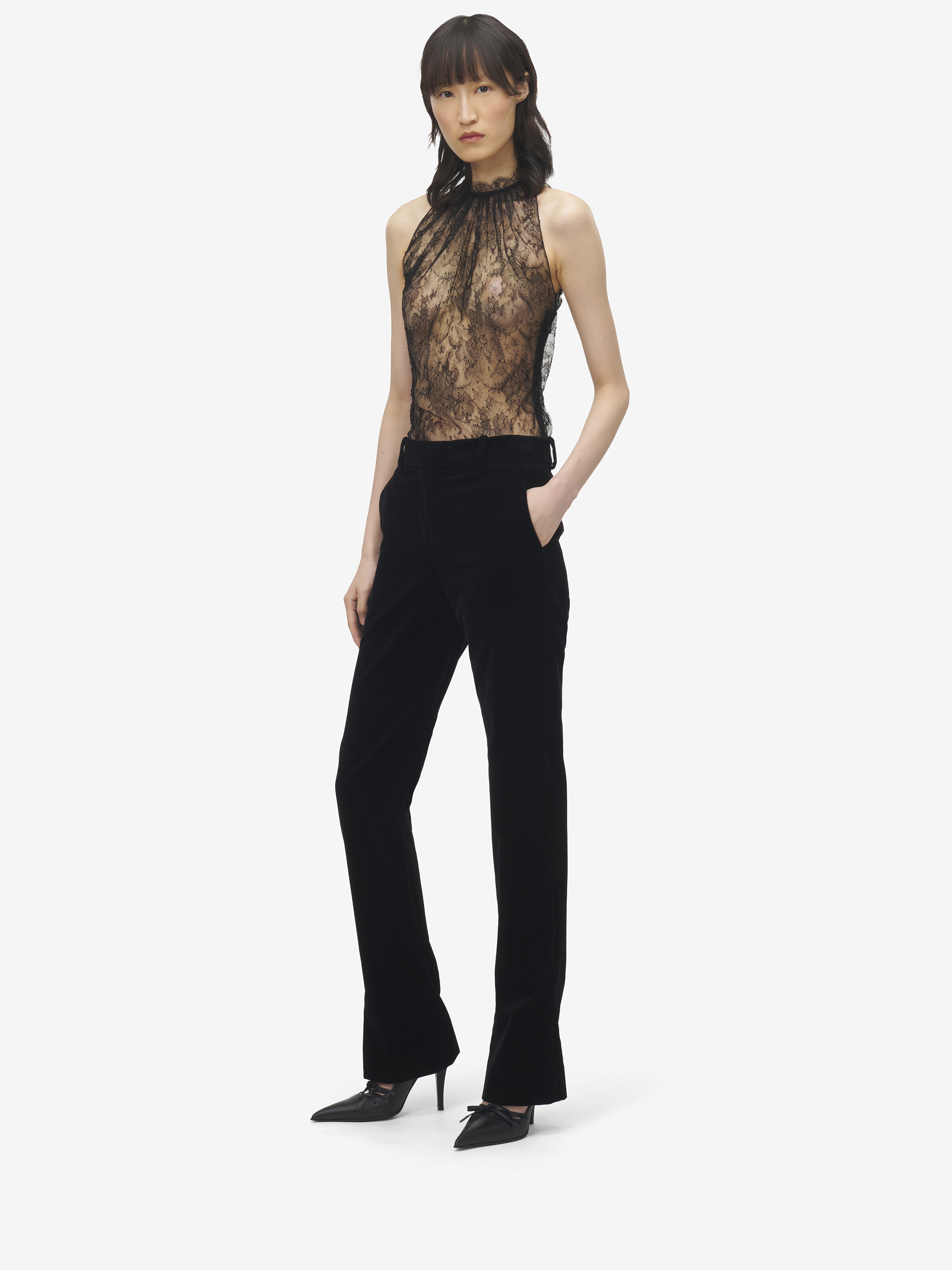 Floral Lace Sleeveless Top - 4