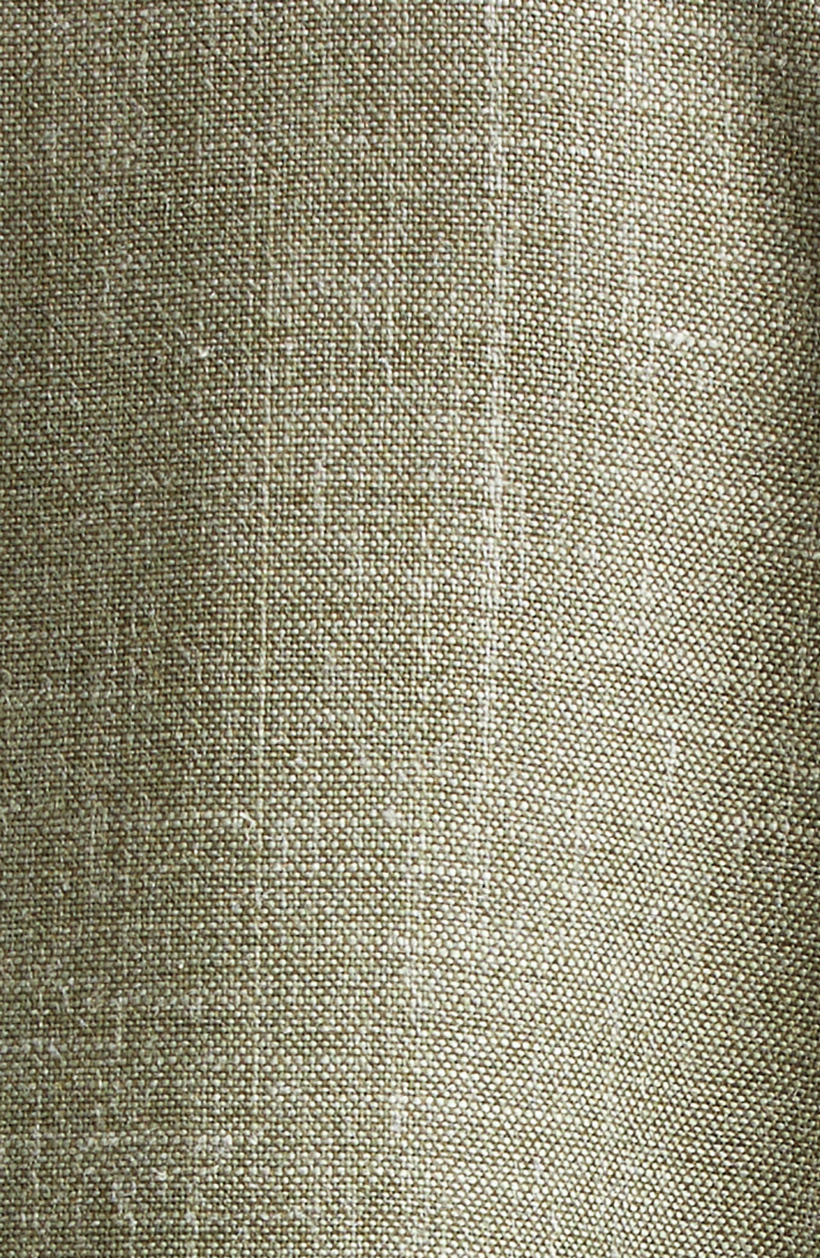 FERRAGAMO Patch Pocket Virgin Wool & Silk Blend Jacket in Olive/White at Nordstrom - 6