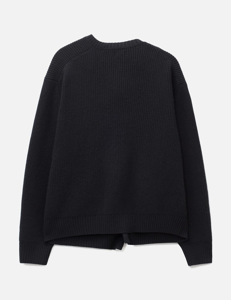 SCULPTURAL WIRED CREW NECK CARDIGAN 3