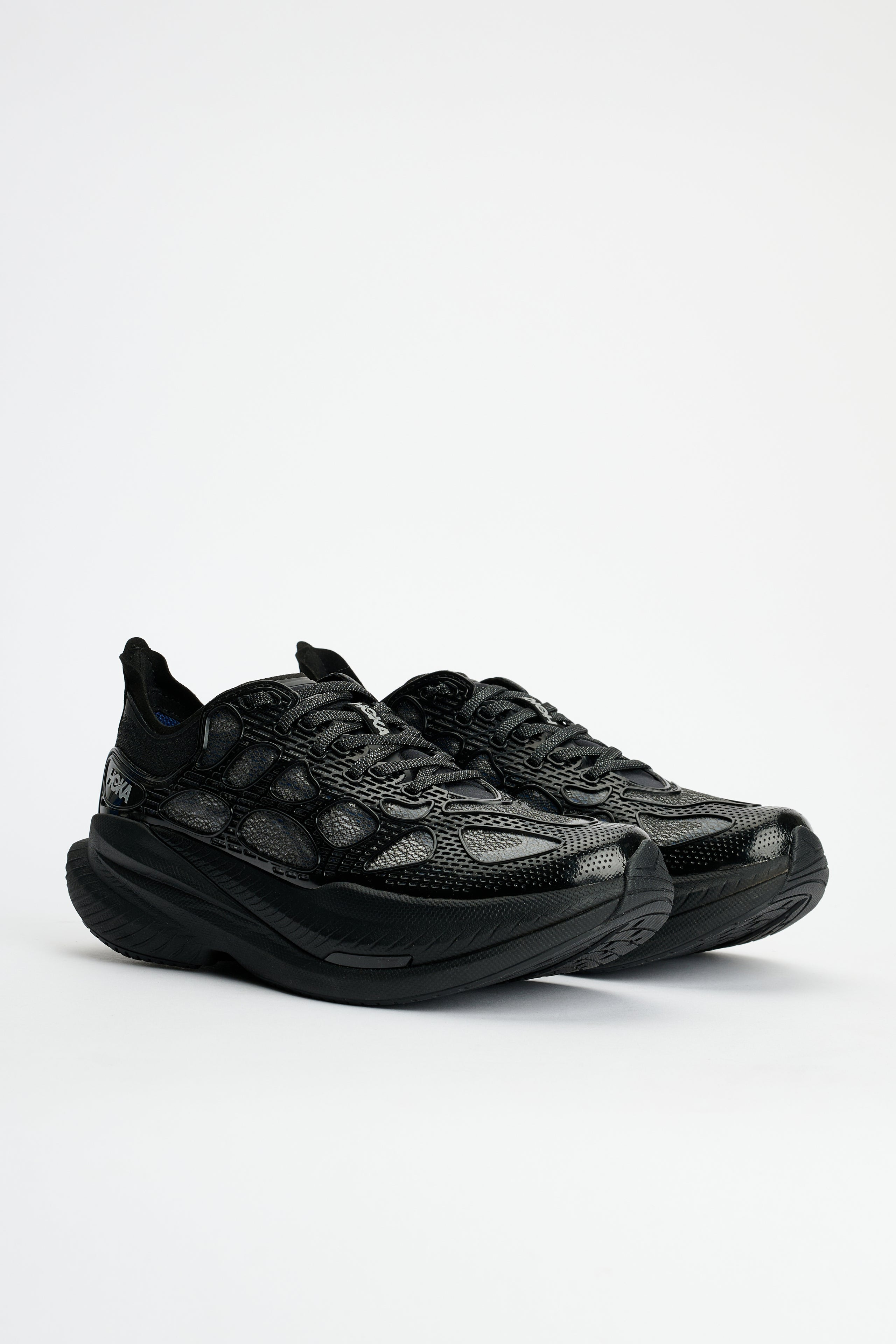 HOKA U MACH X CAGED BLACK / MIDNIGHT BLUE - 4