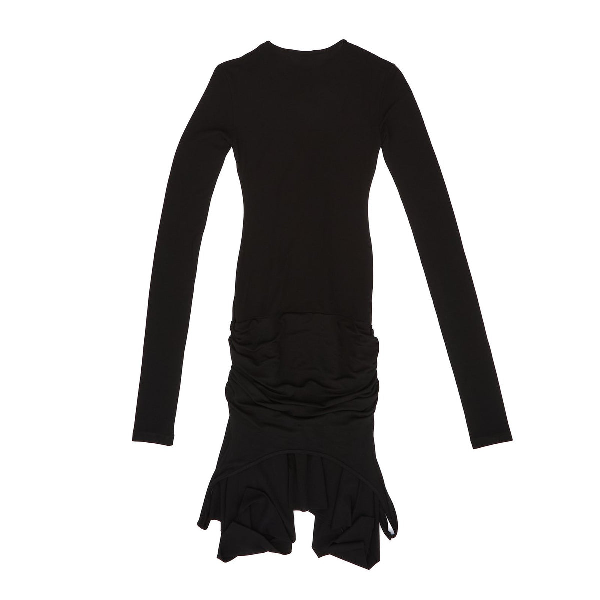 DOUBLE-LAYER EFFECT DRESS (BLACK) - 2
