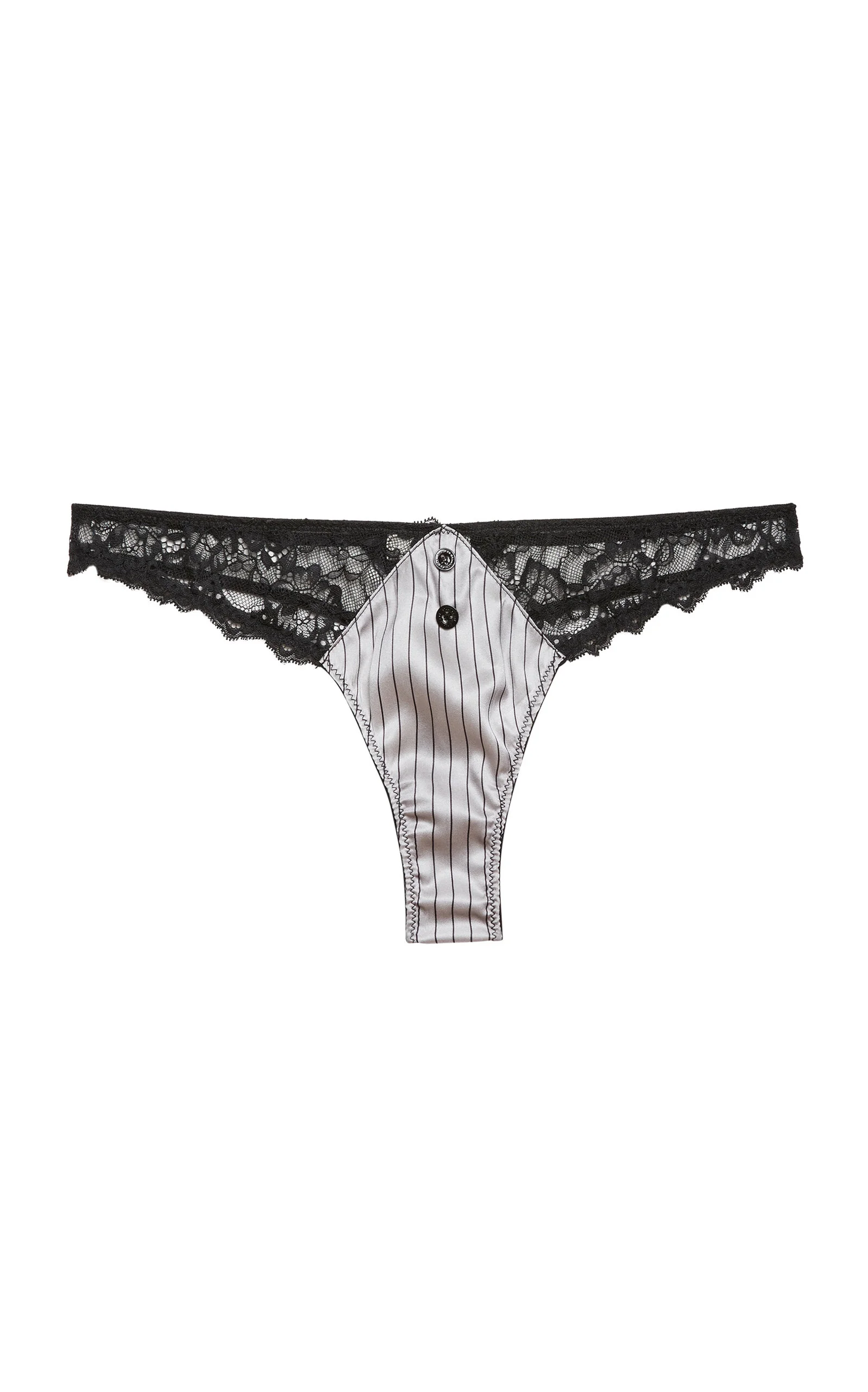 Executive Stretch-Silk Thong grey - 1