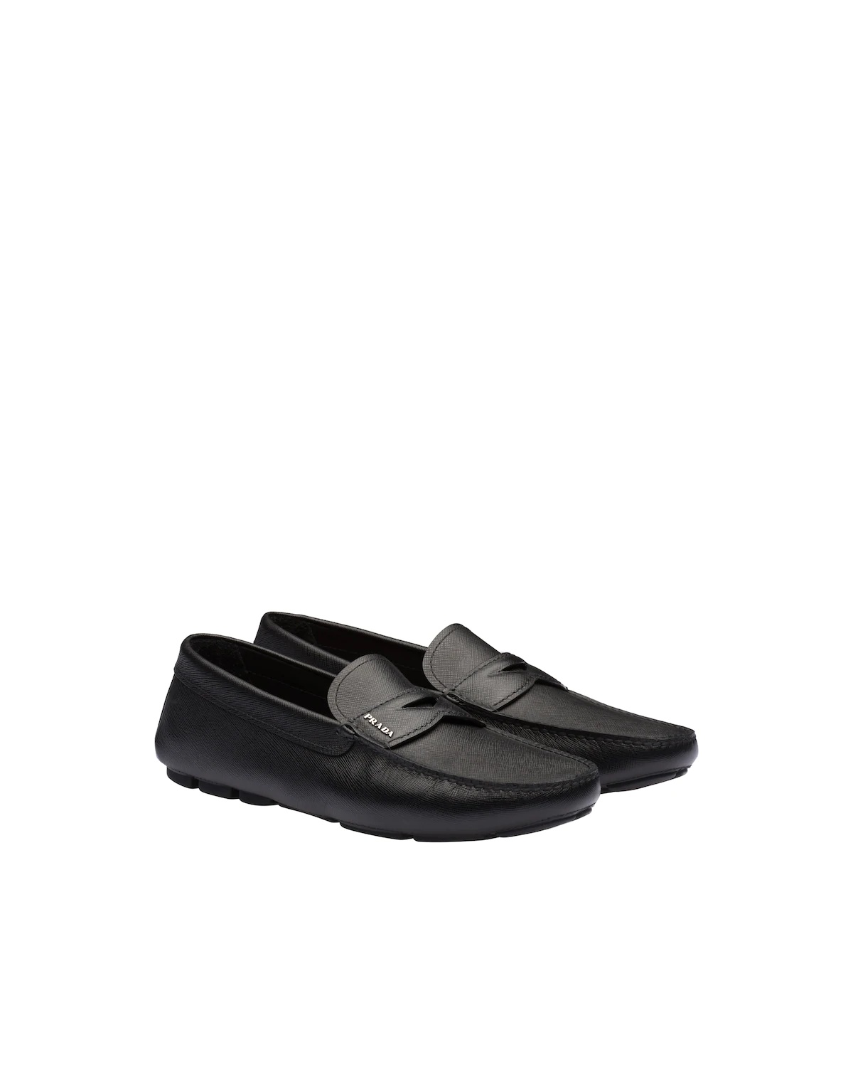 Saffiano leather loafers - 1