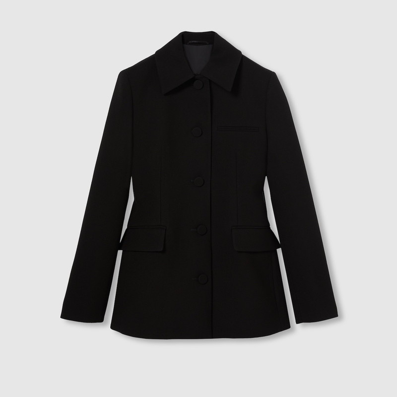 Wool crêpe jacket 7