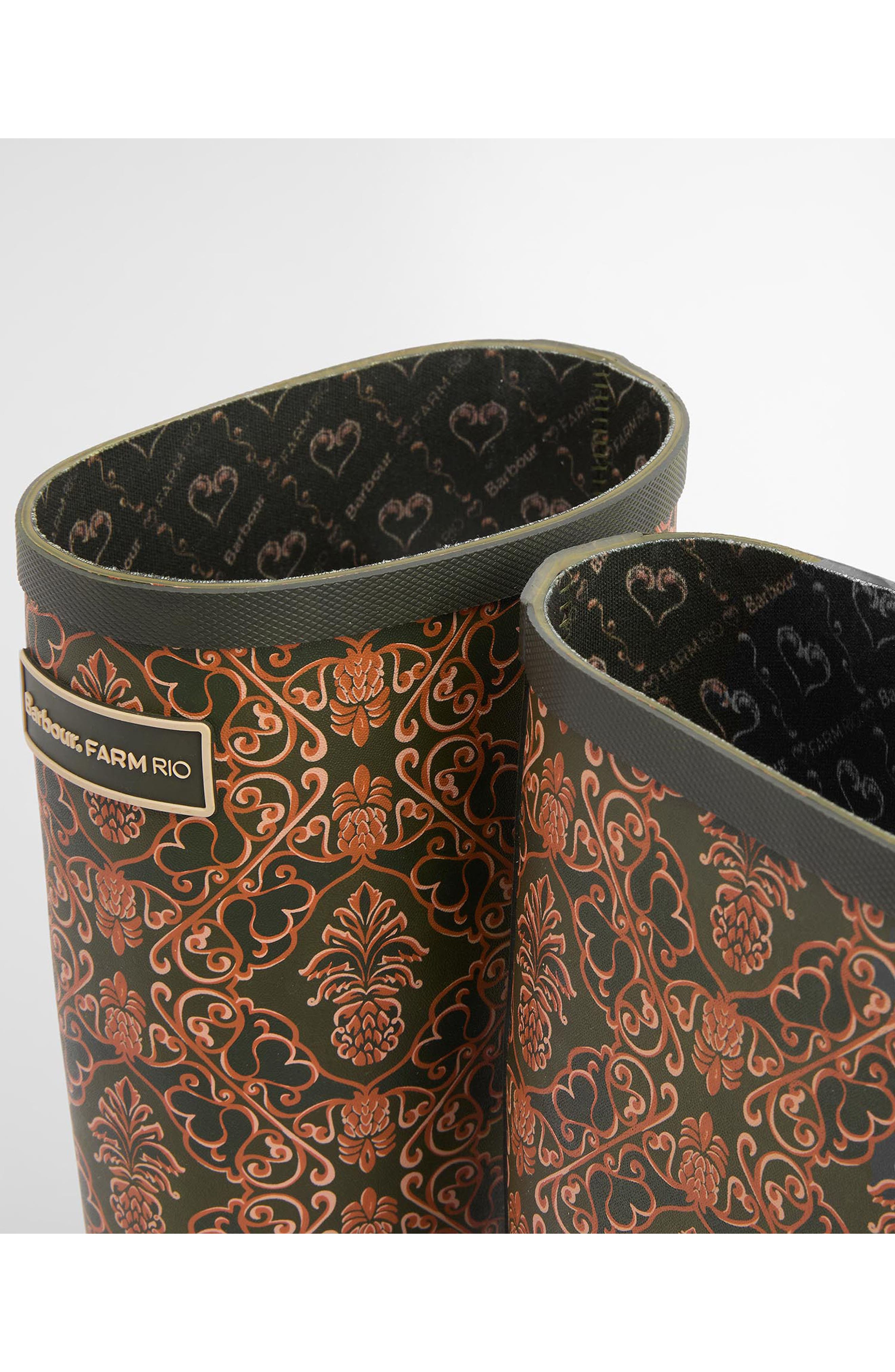 Barbour Pineapple Print Cami Wellington Boot at Nordstrom - 6