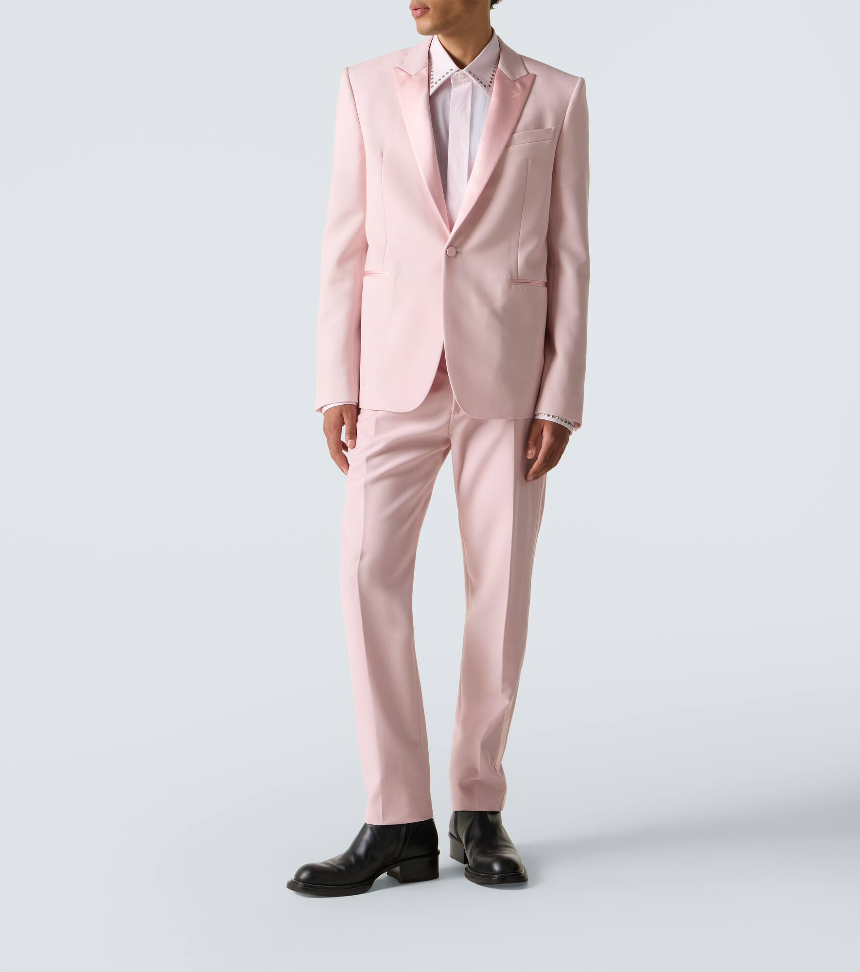 Silk-trimmed wool and mohair blazer - 2