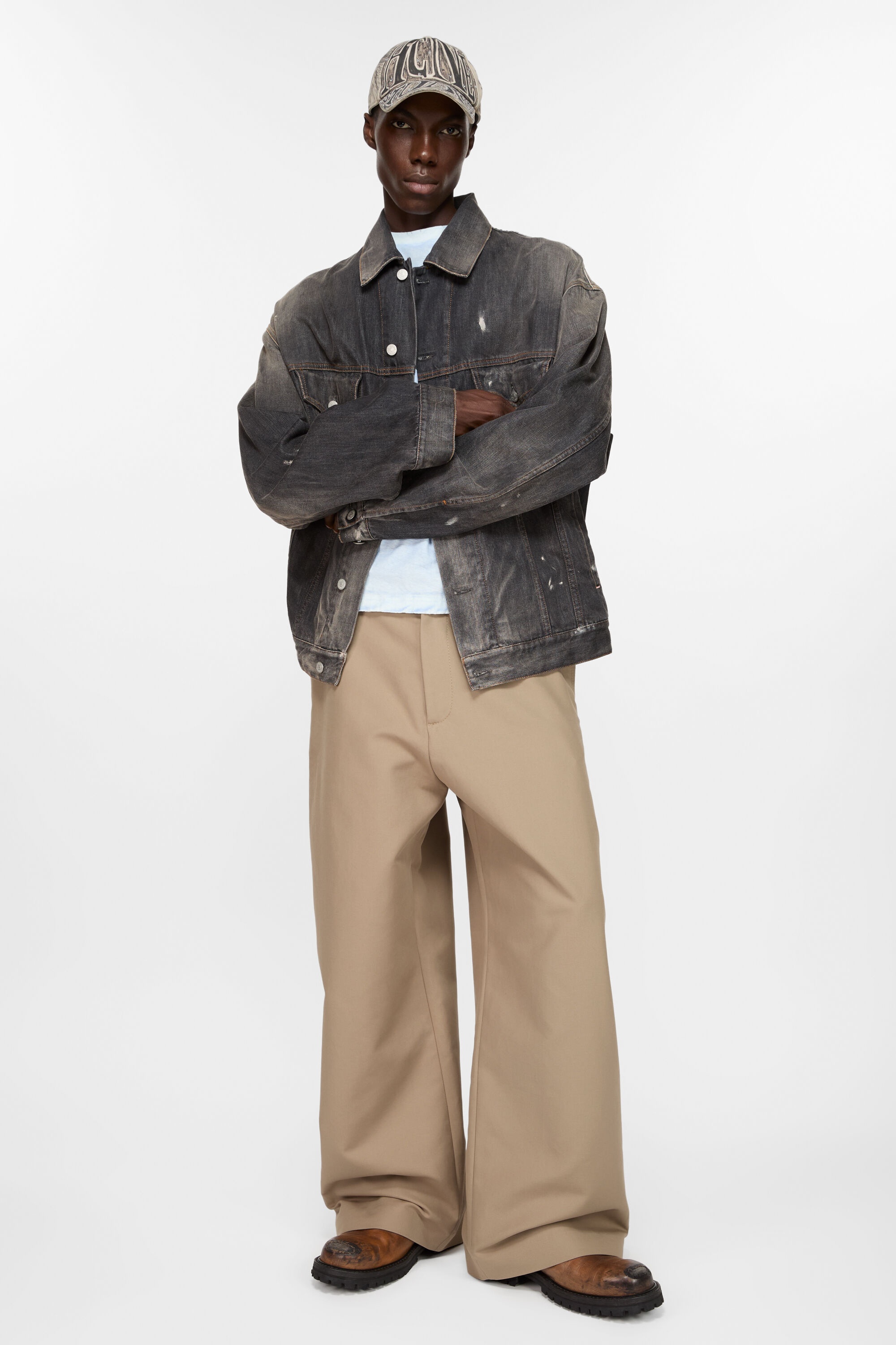 Twill trousers - Khaki beige - 4