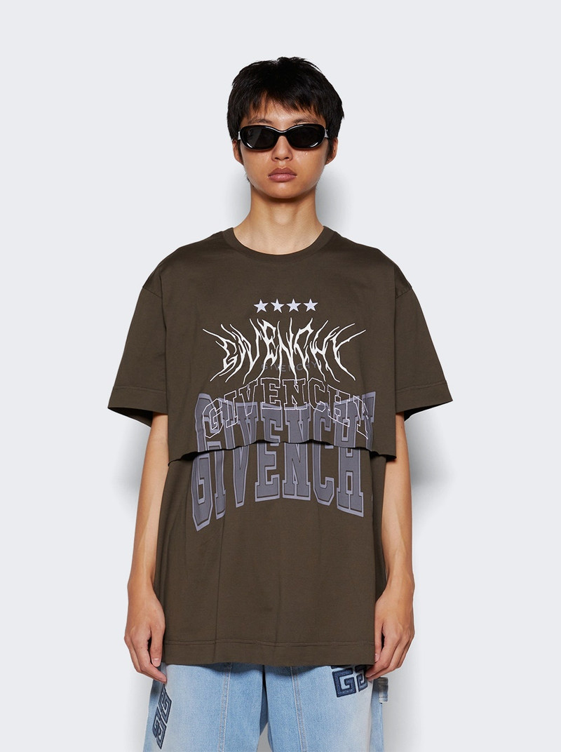 Layered T-shirt Medium Brown 3