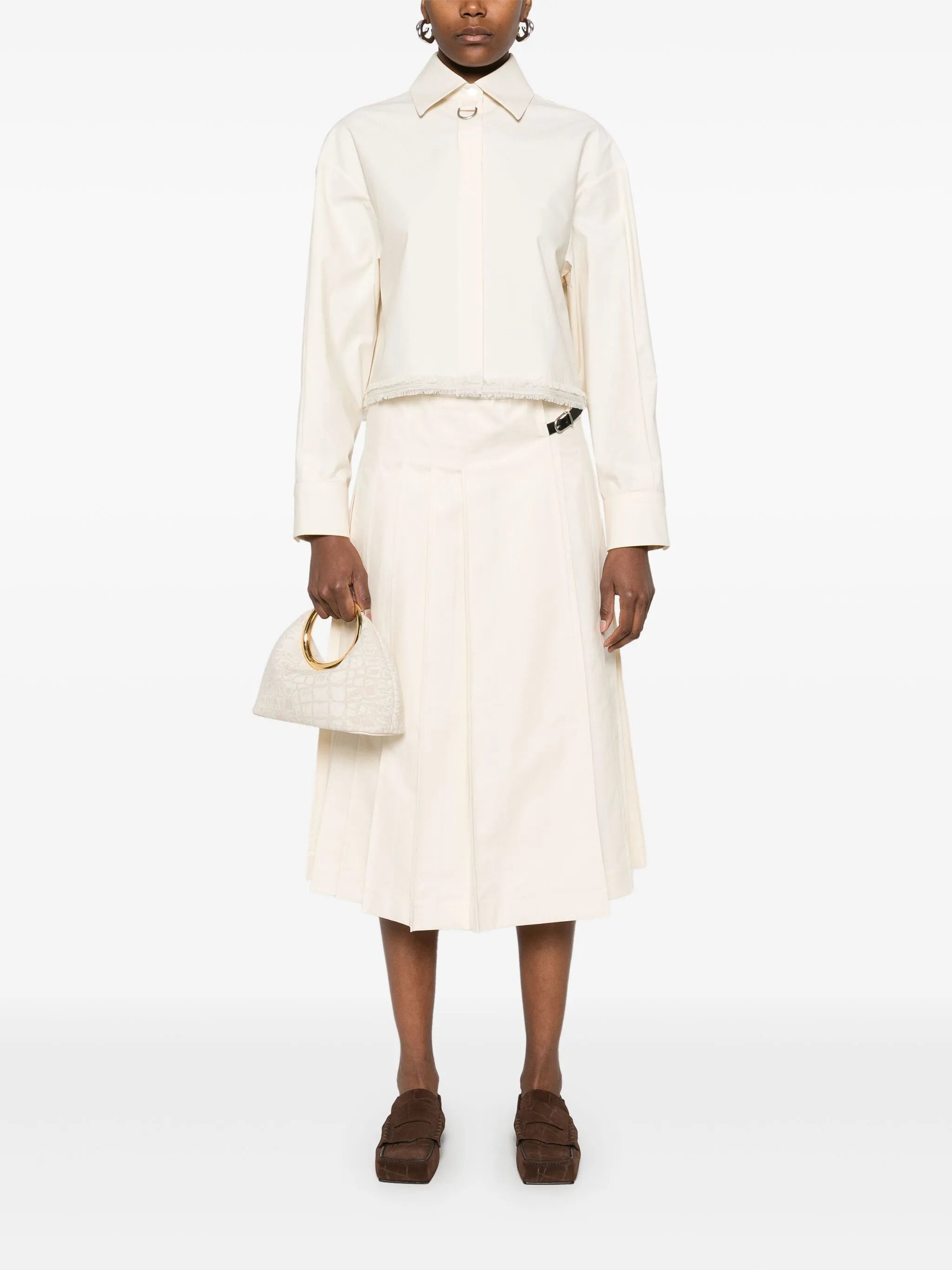 Pleated Midi Skirt - 2