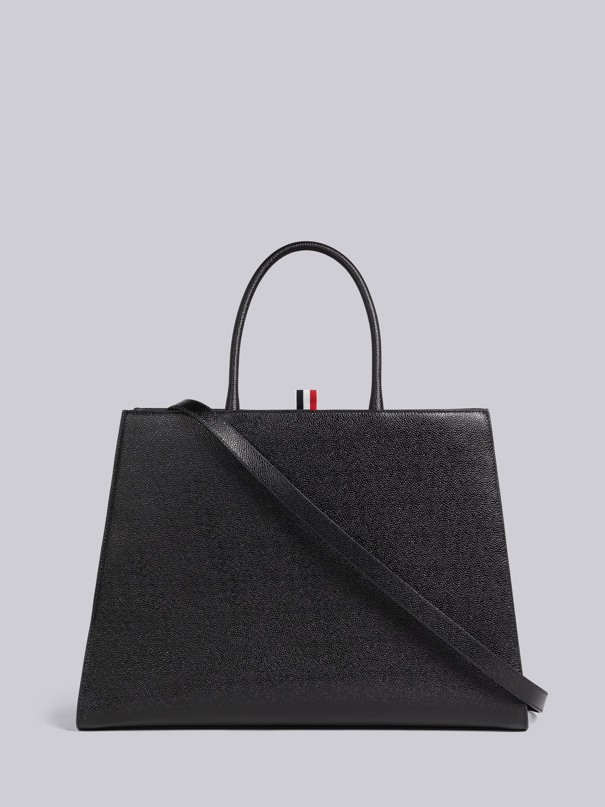 Pebble Grain Leather Large Trapeze Tote - 4