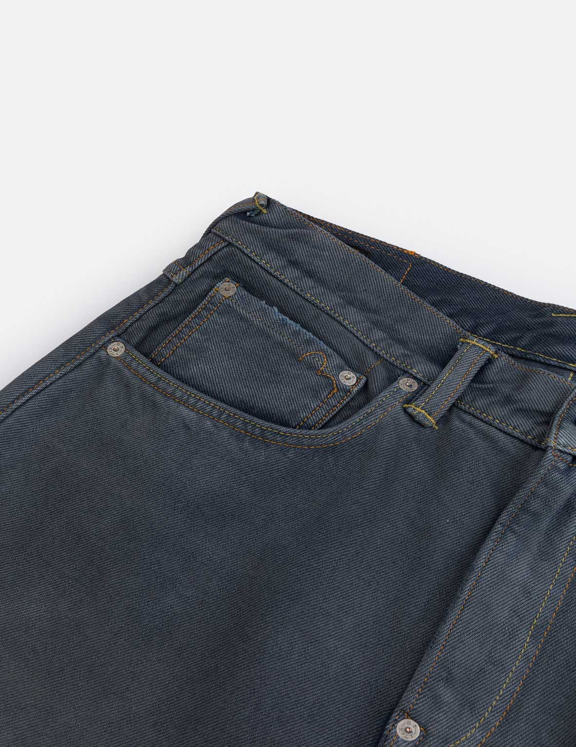 Skull Seagull Print Pockets Fashion Fit Denim Jeans - 8