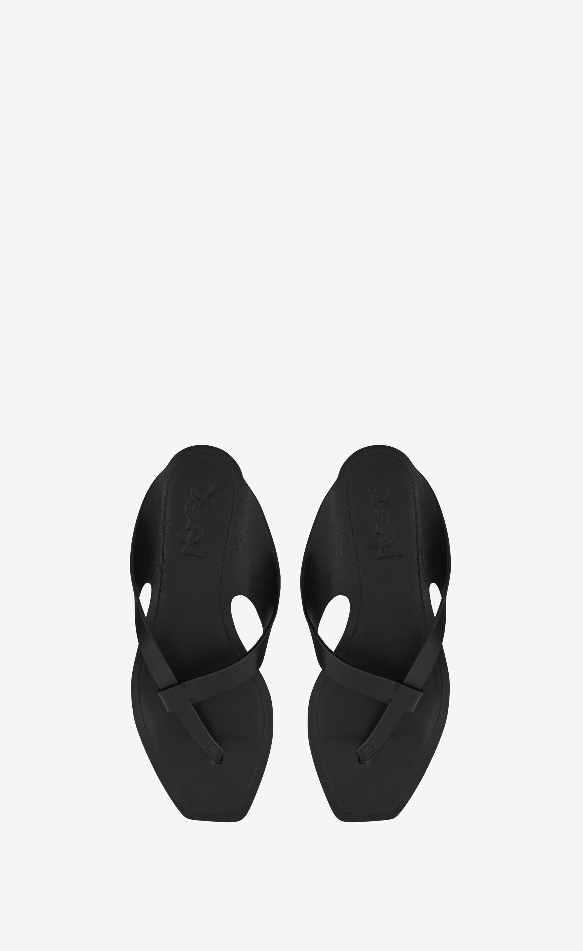 isla flat sandals in smooth leather - 2