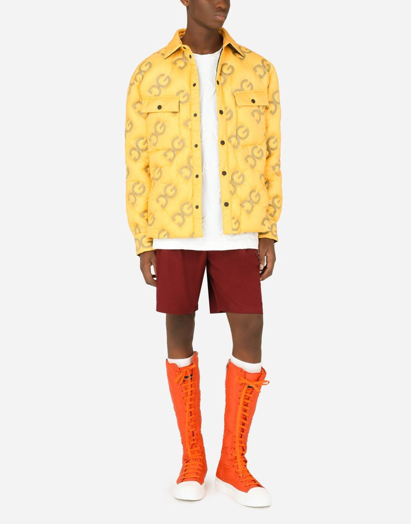 Dolce & Gabbana Padded and quilted nylon shirt with DG logo outlook