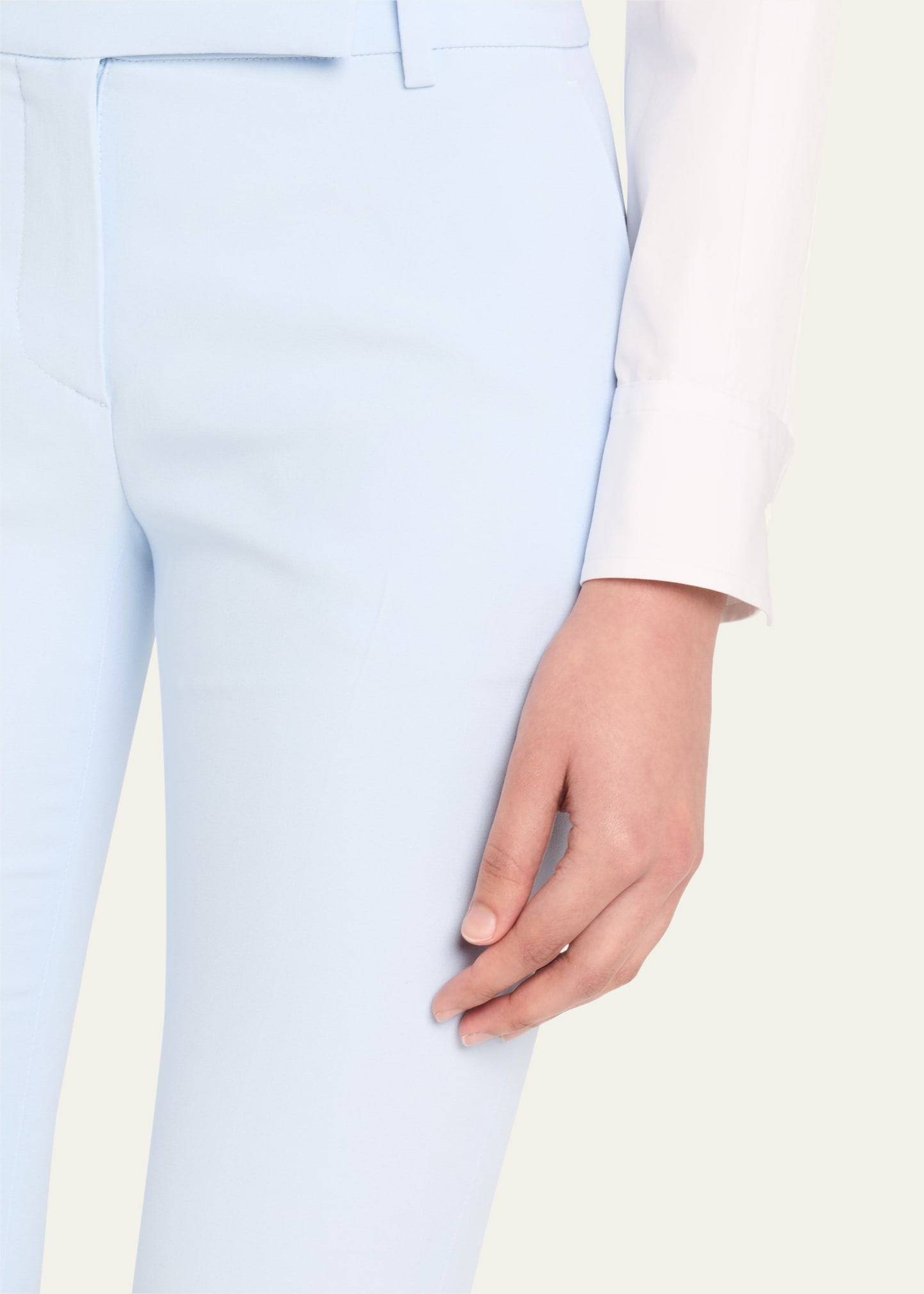 Bootcut Leaf Crepe Pants - 5
