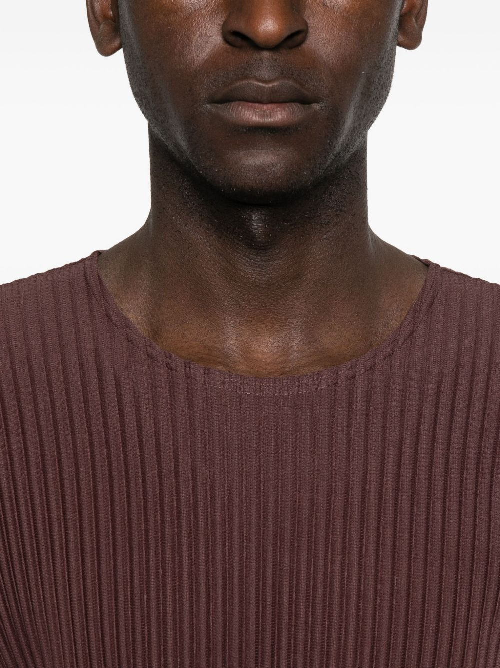 pleated long-sleeve jumper - 5