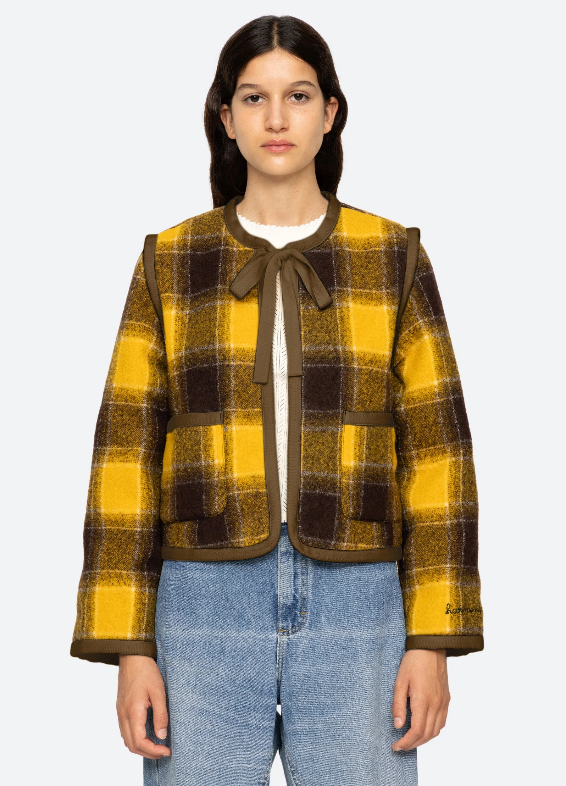Amber Tie Front Jacket - 1