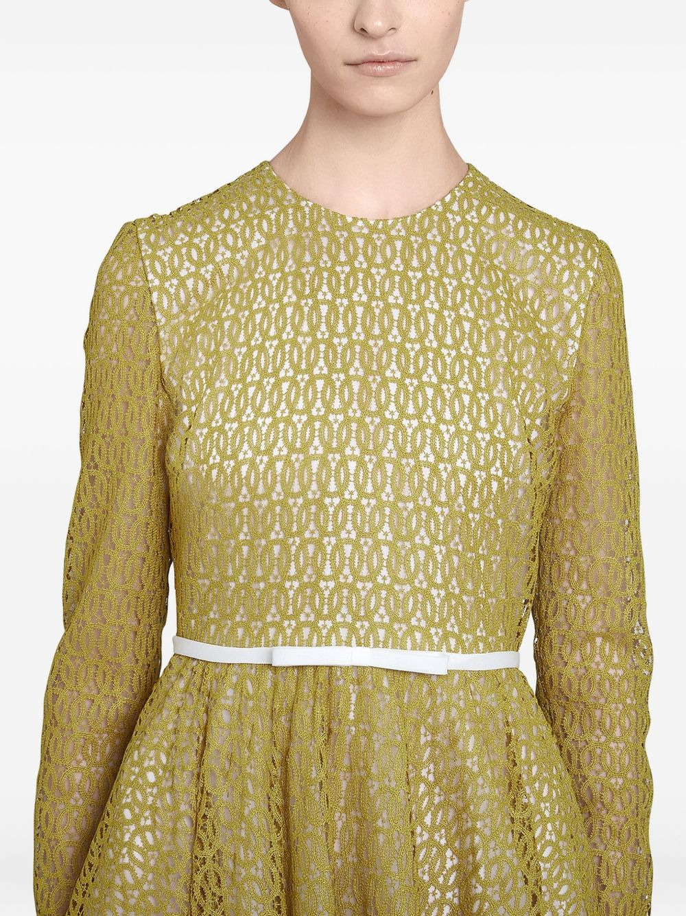 long macramé lace dress - 7