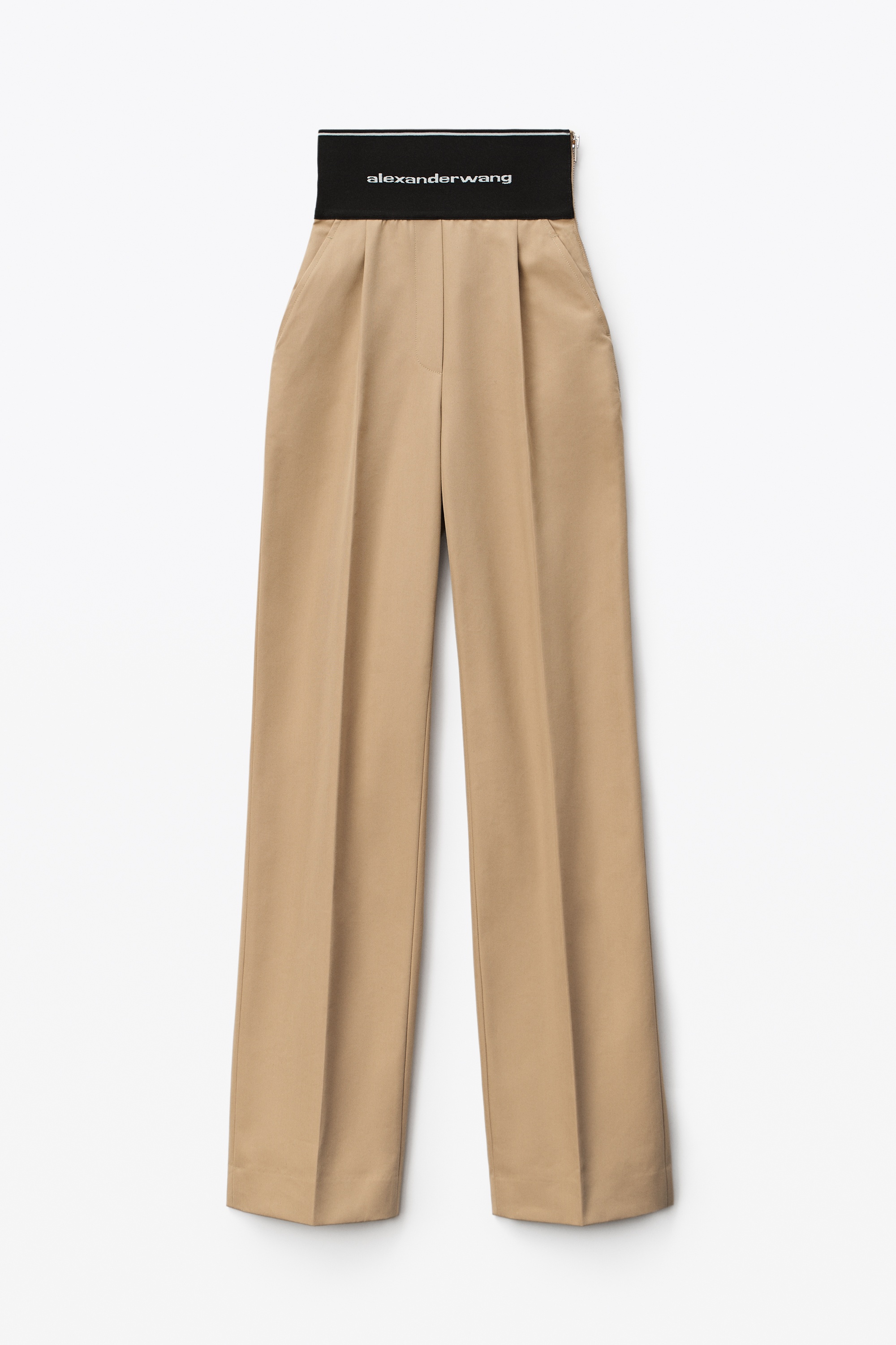 WIDE-LEG TROUSER IN COTTON TAILORING - 1