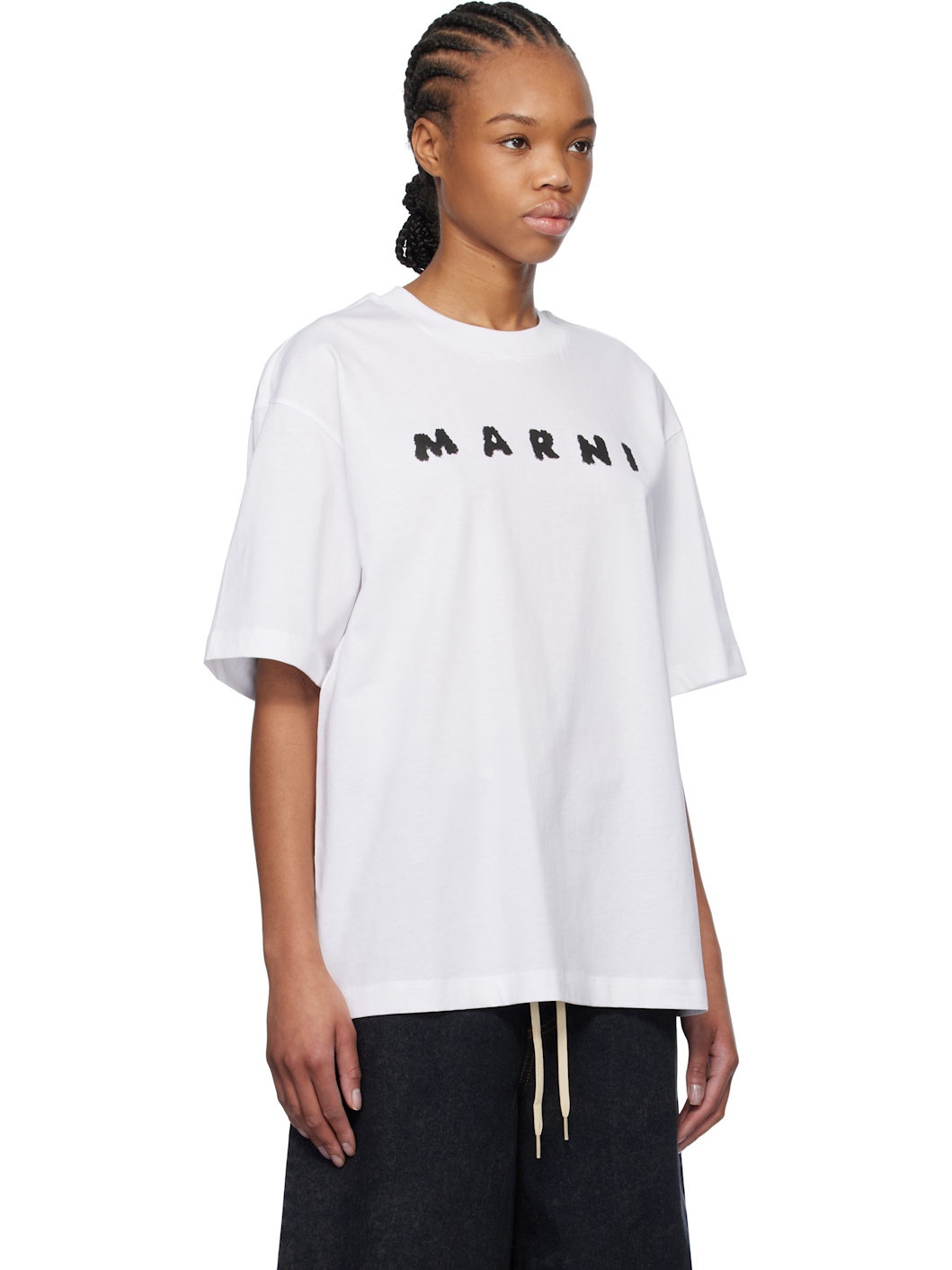 White Scribbled Logo T-shirt - 2